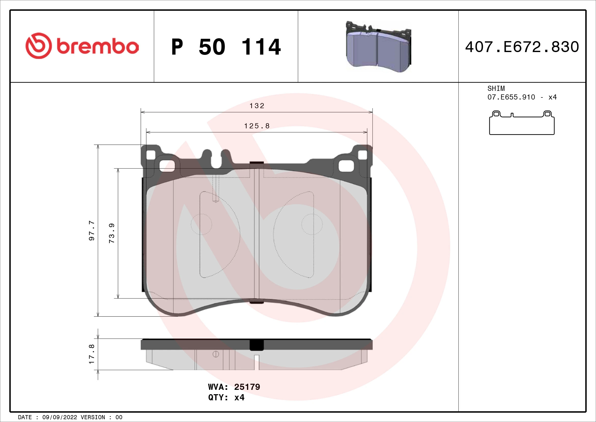 Brake Pad Set, disc brake