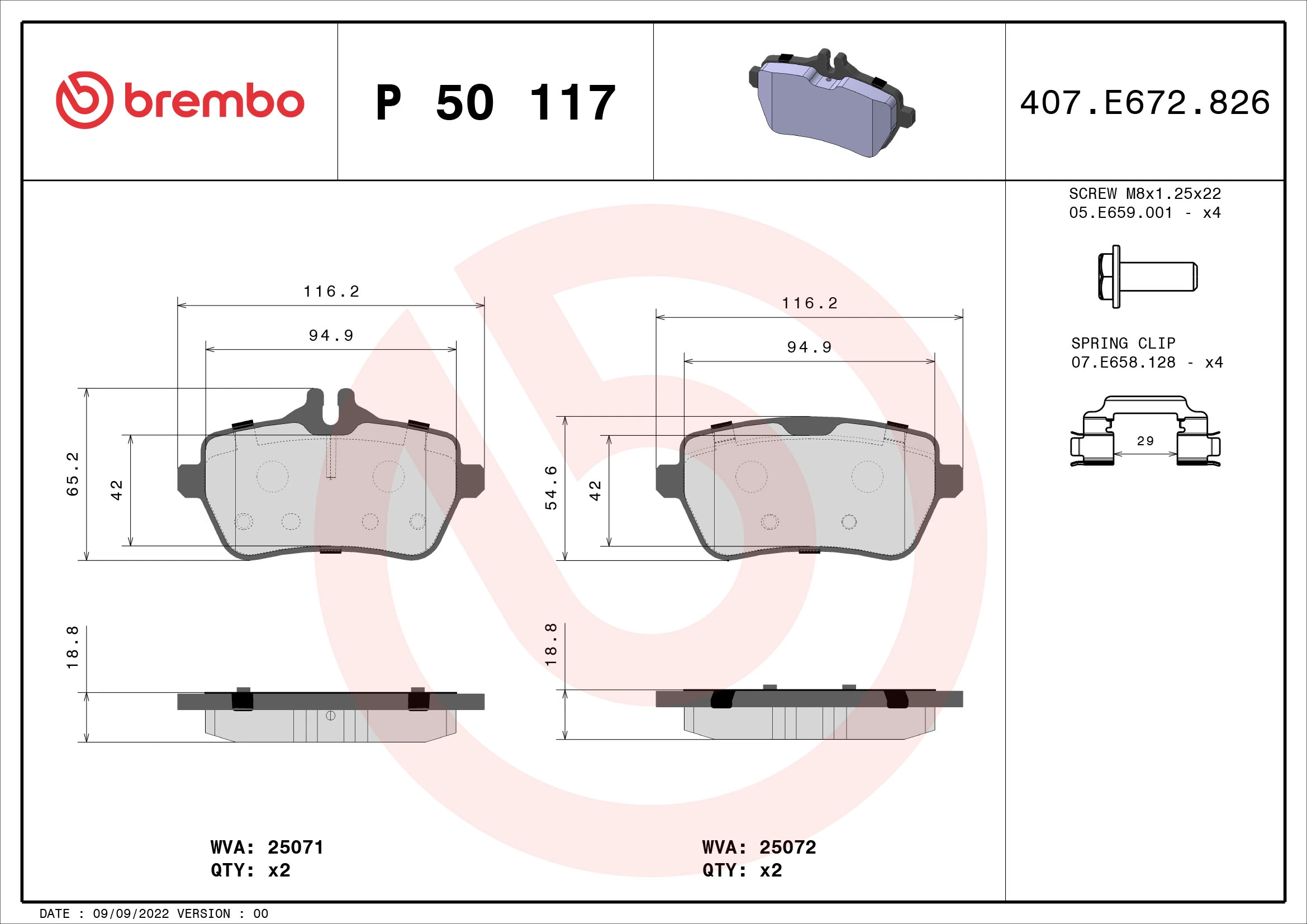 Brake Pad Set, disc brake