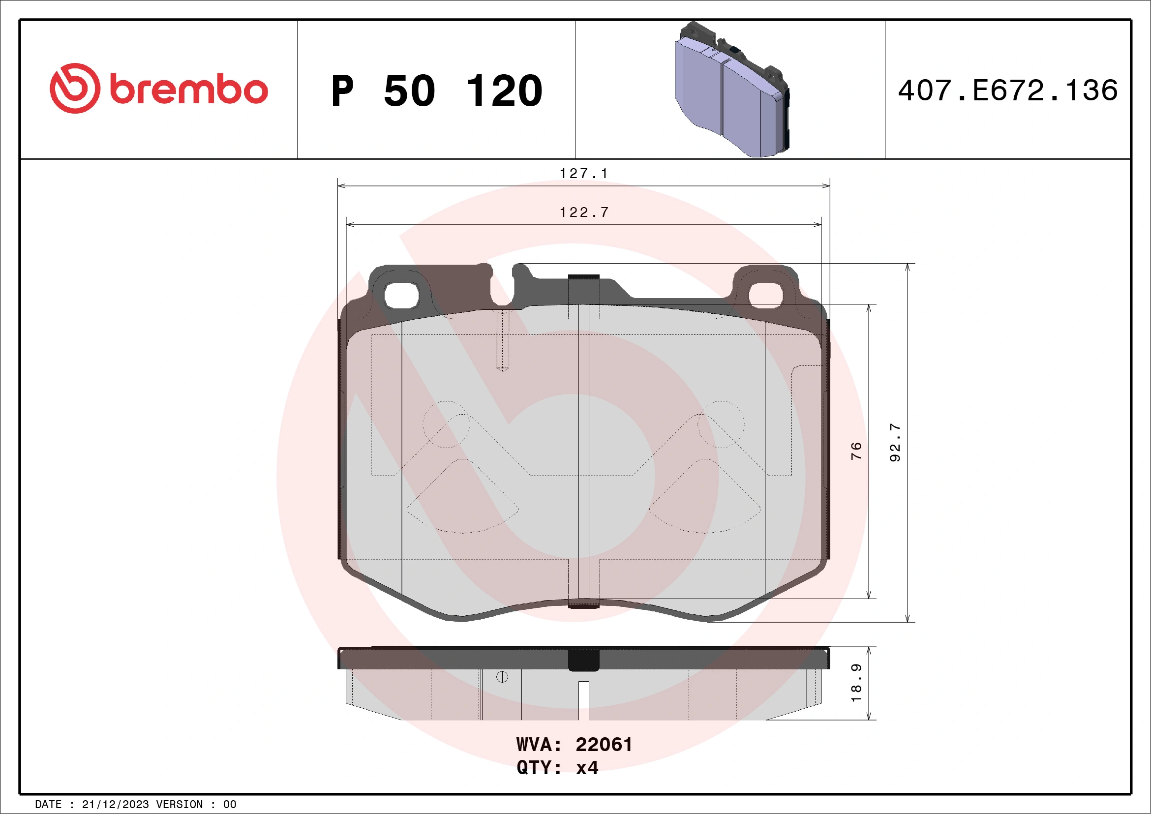 Brake Pad Set, disc brake