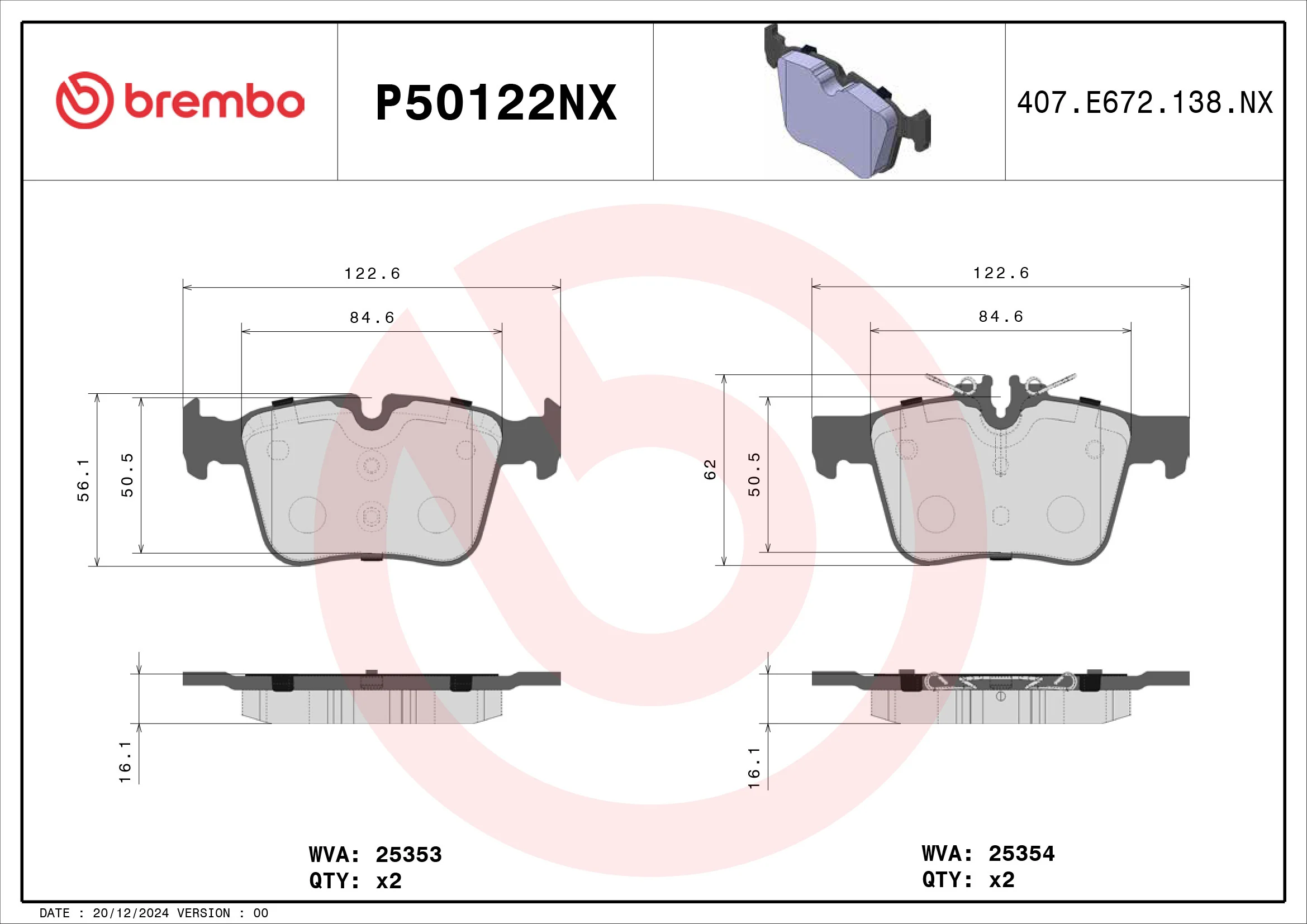 Brake Pad Set, disc brake