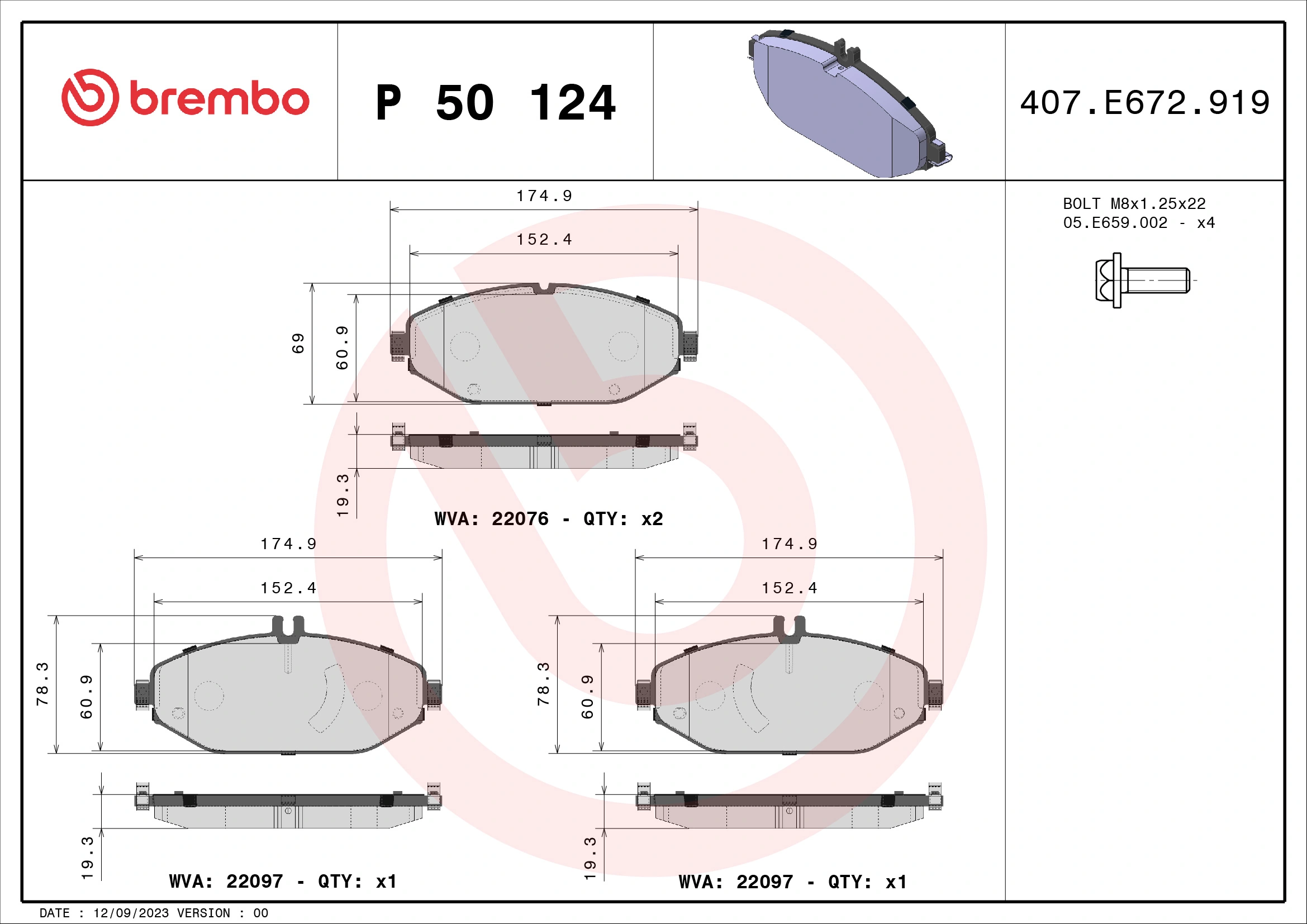 Brake Pad Set, disc brake