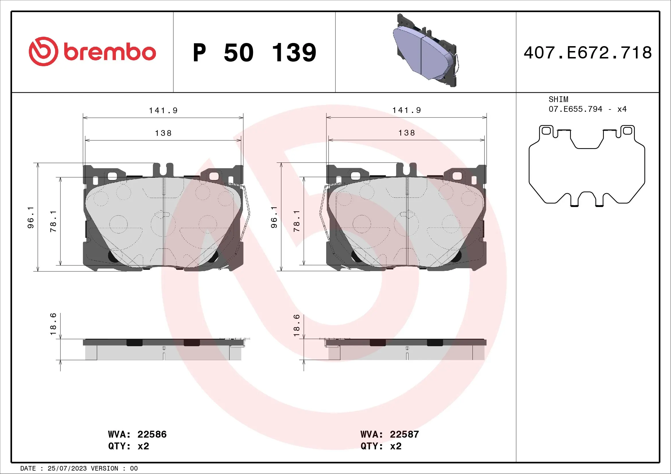 Brake Pad Set, disc brake