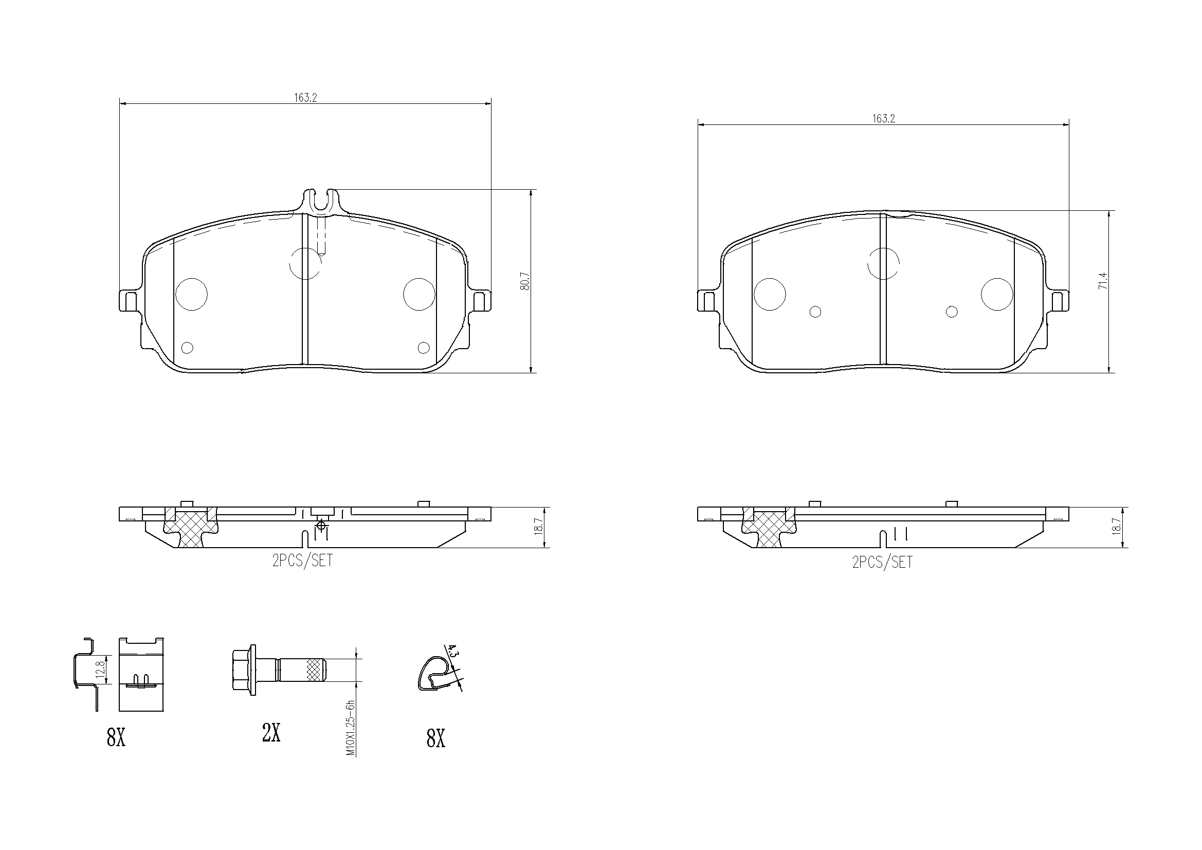 Brake Pad Set, disc brake