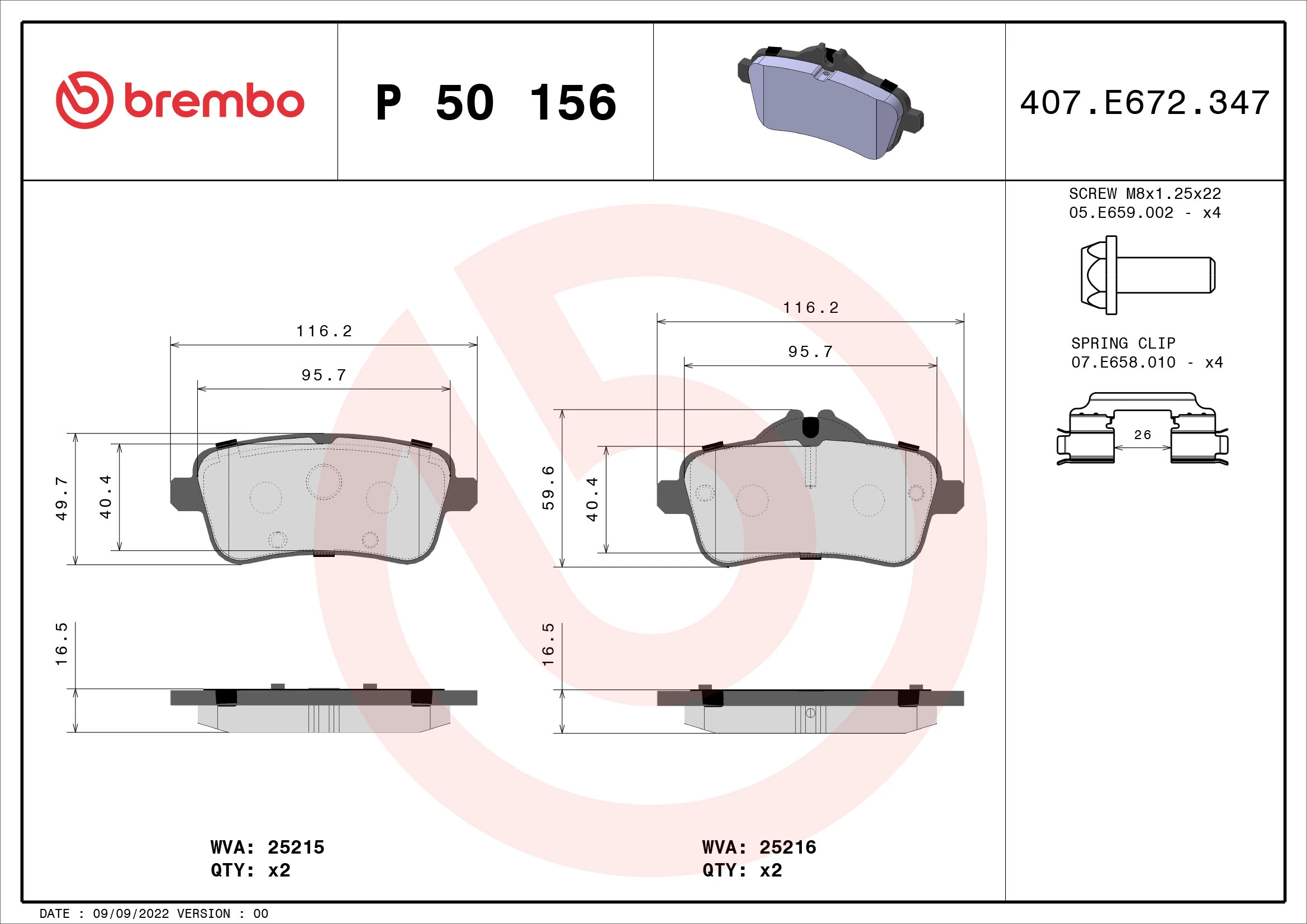 Brake Pad Set, disc brake