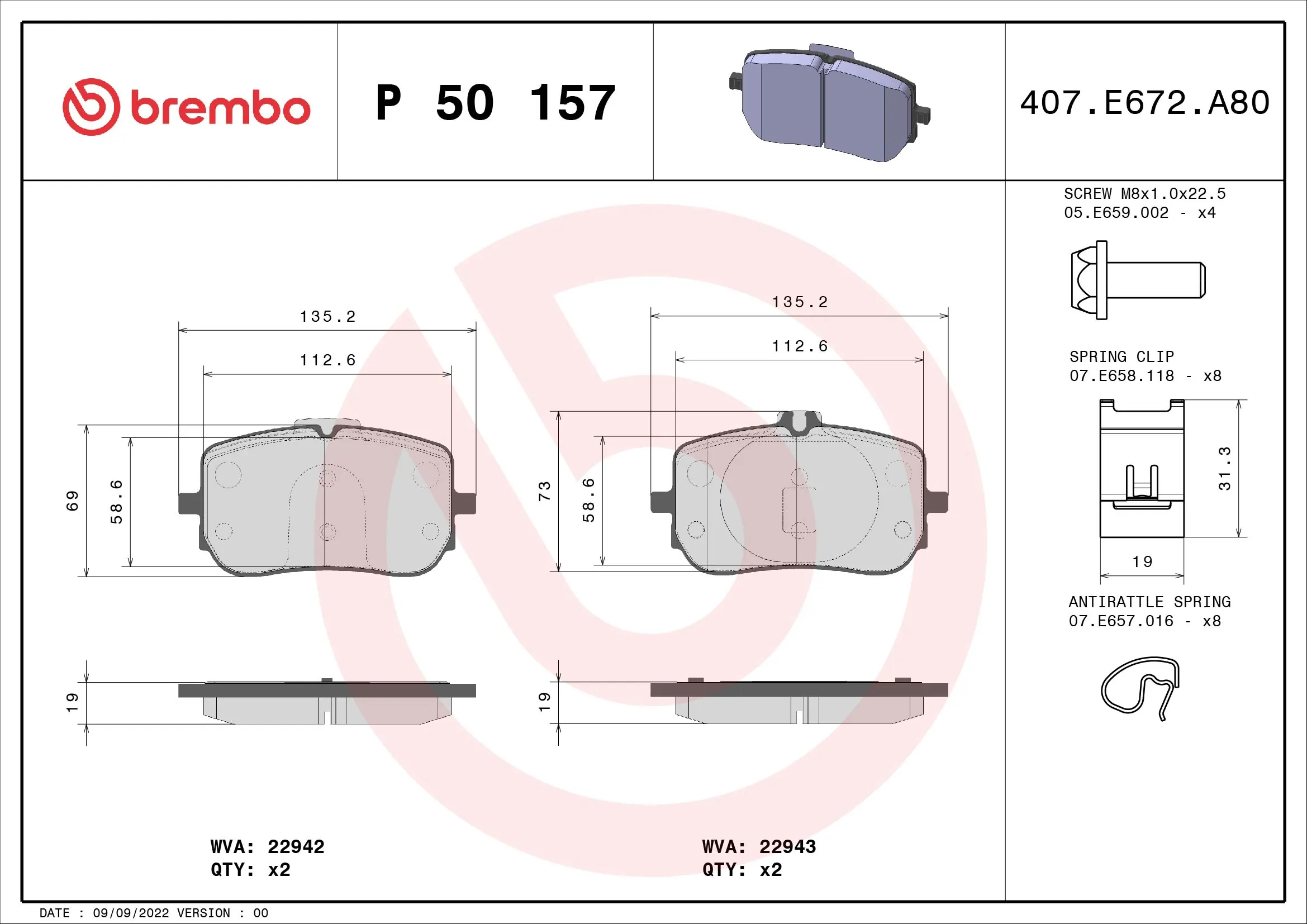 Brake Pad Set, disc brake
