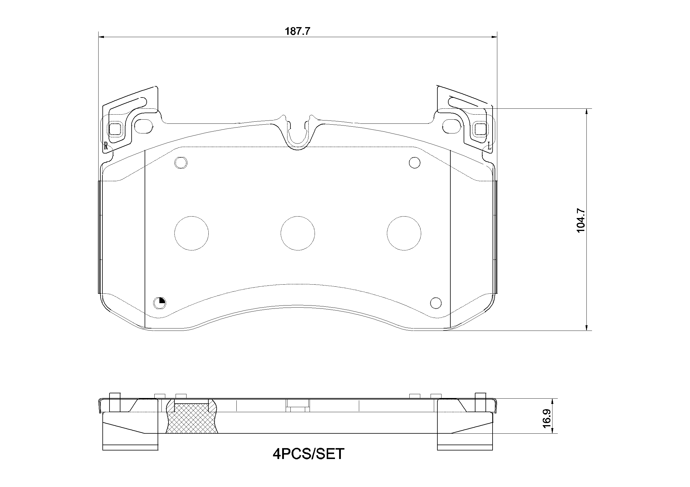 Brake Pad Set, disc brake