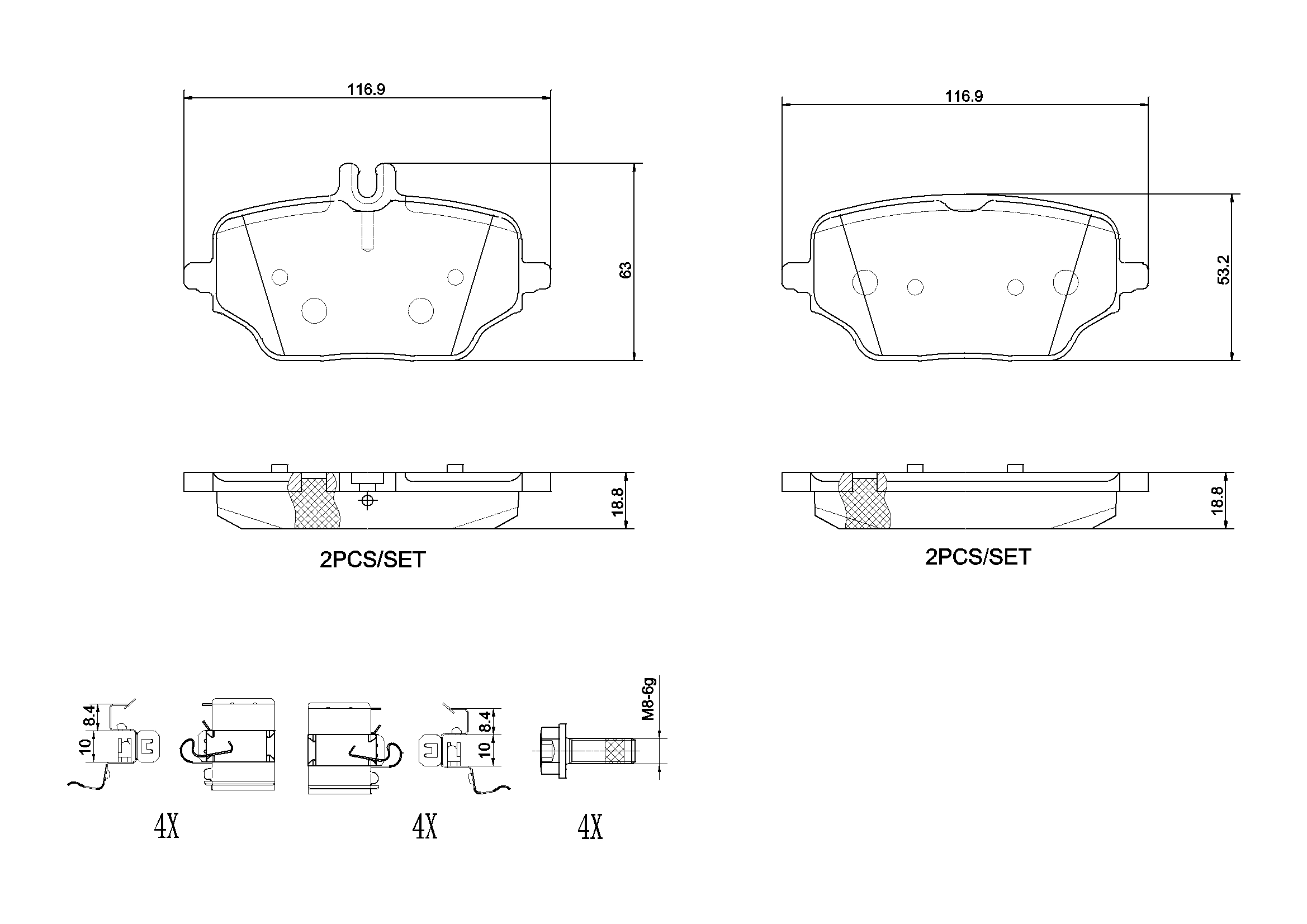 Brake Pad Set, disc brake