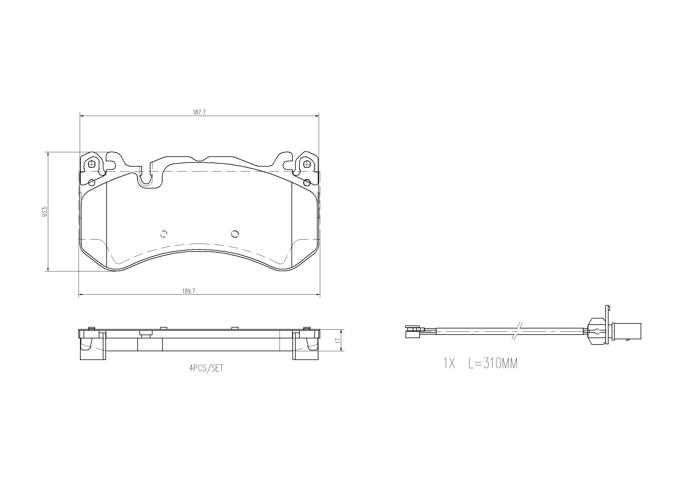 Brake Pad Set, disc brake