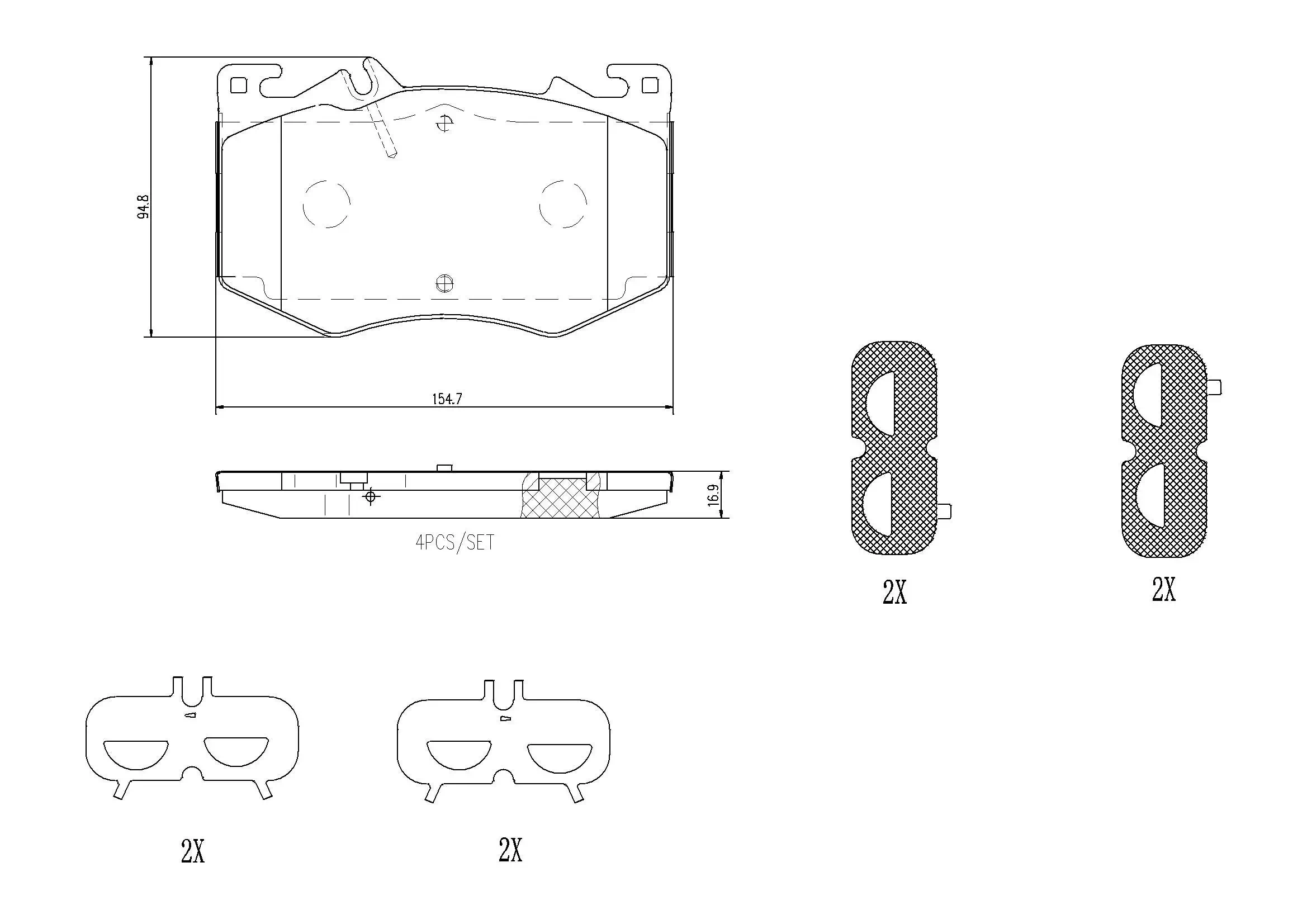 Brake Pad Set, disc brake