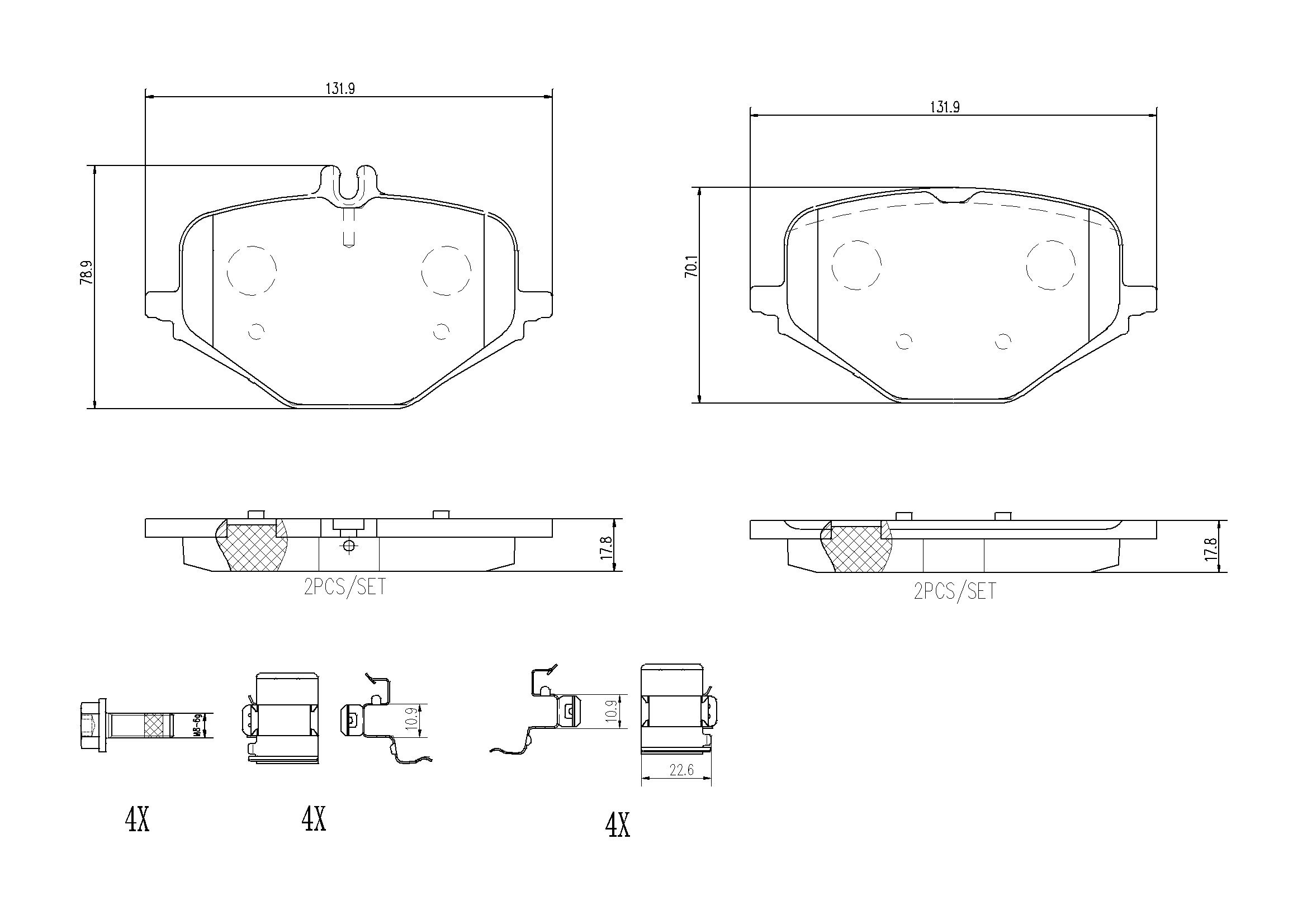 Brake Pad Set, disc brake
