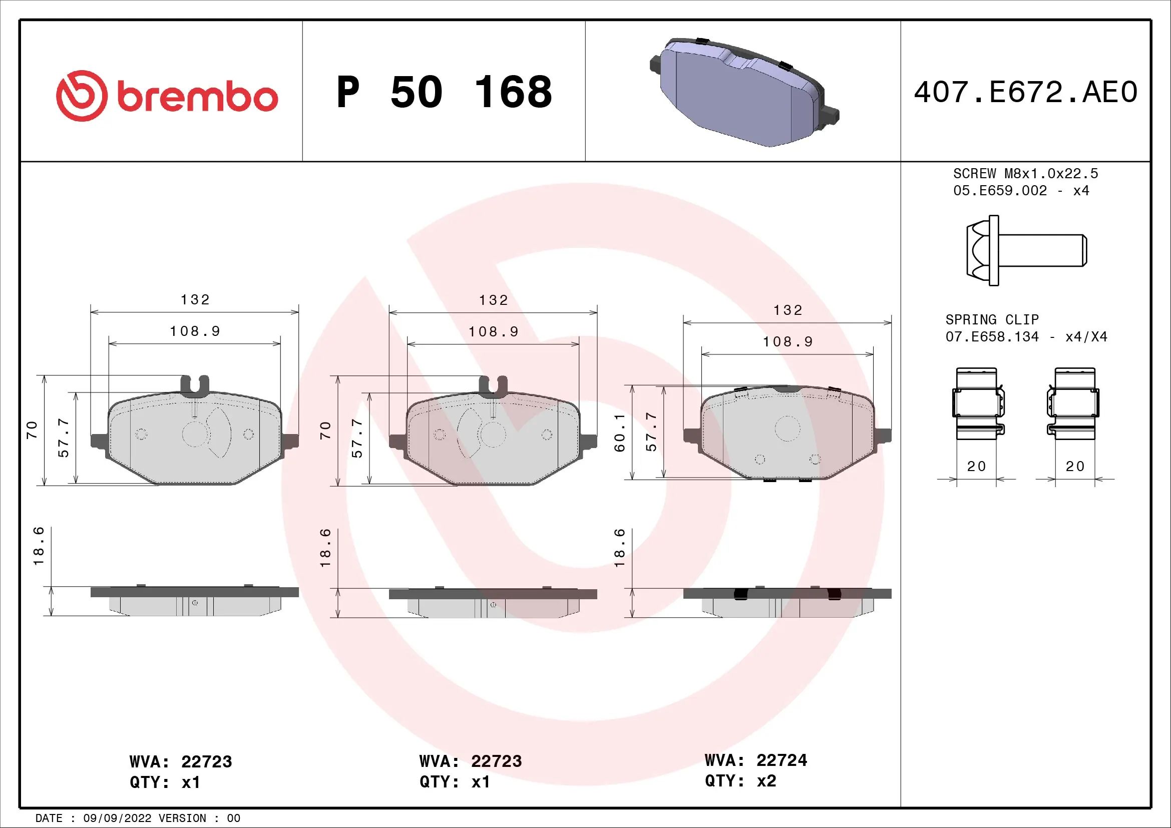 Brake Pad Set, disc brake