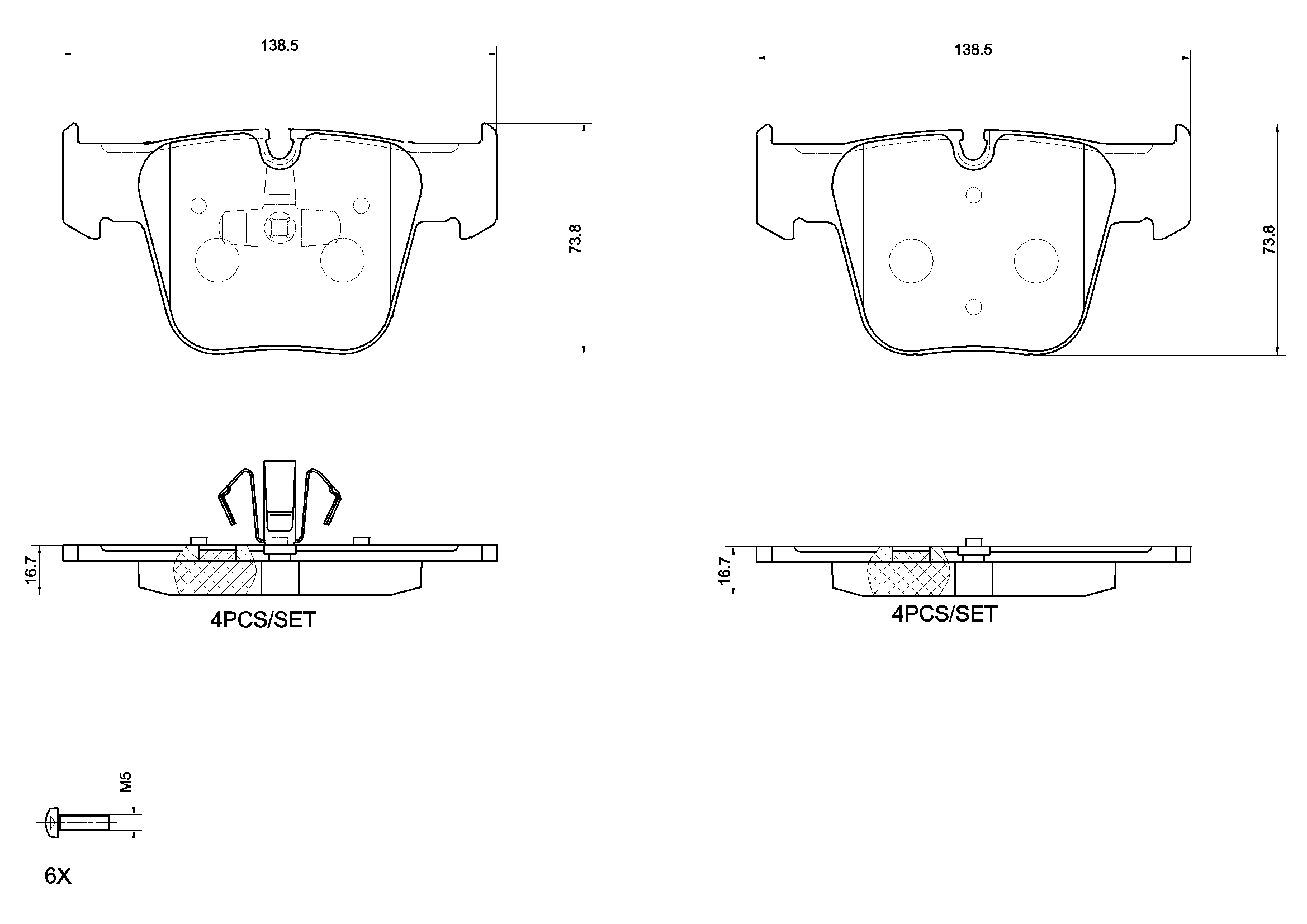 Brake Pad Set, disc brake
