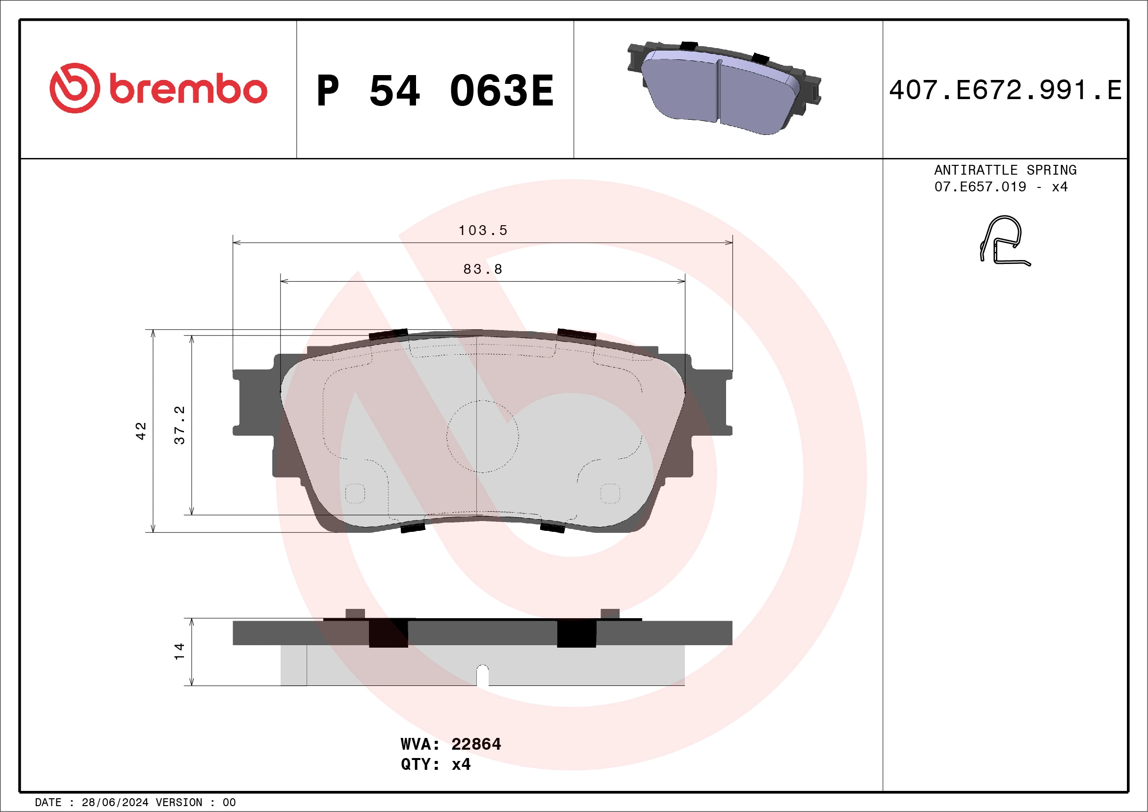 Brake Pad Set, disc brake
