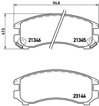Brake Pad Set, disc brake