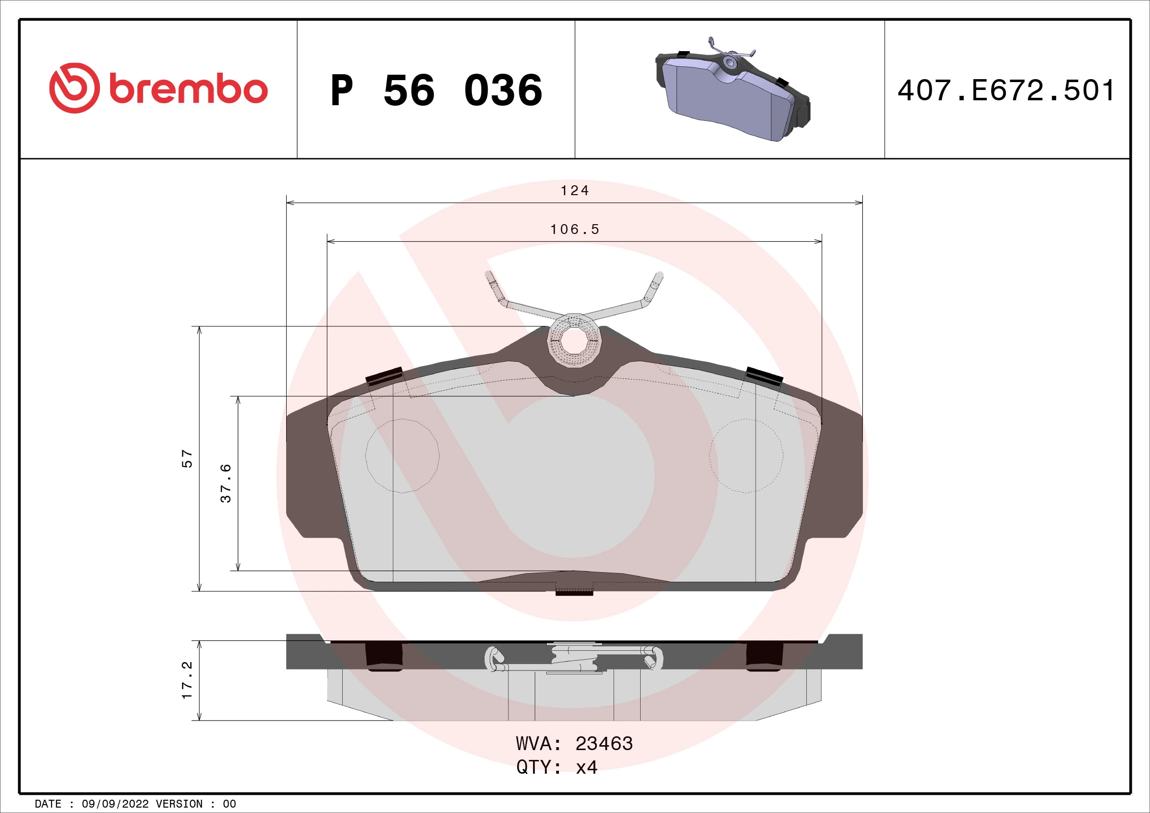 Brake Pad Set, disc brake