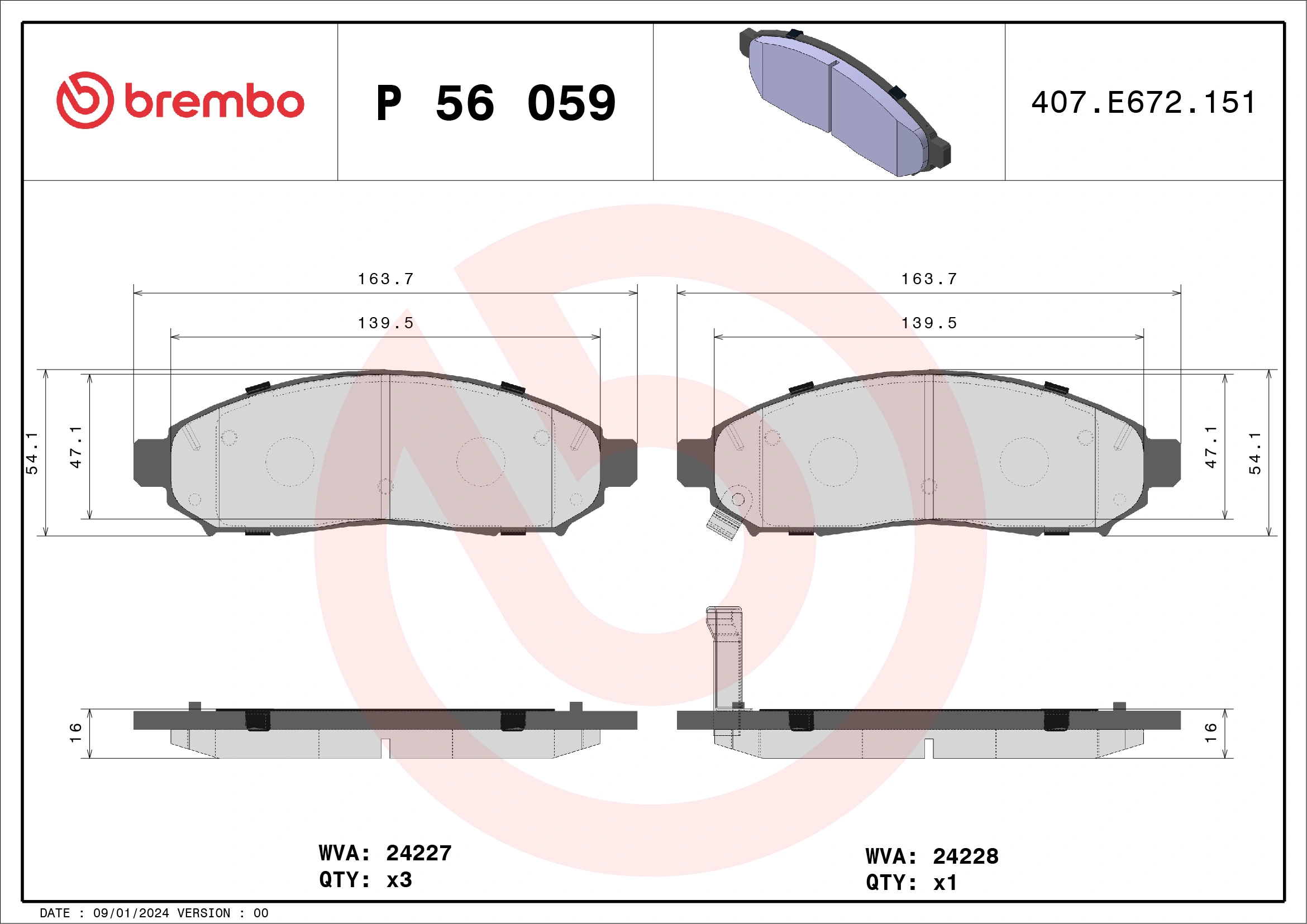 Brake Pad Set, disc brake