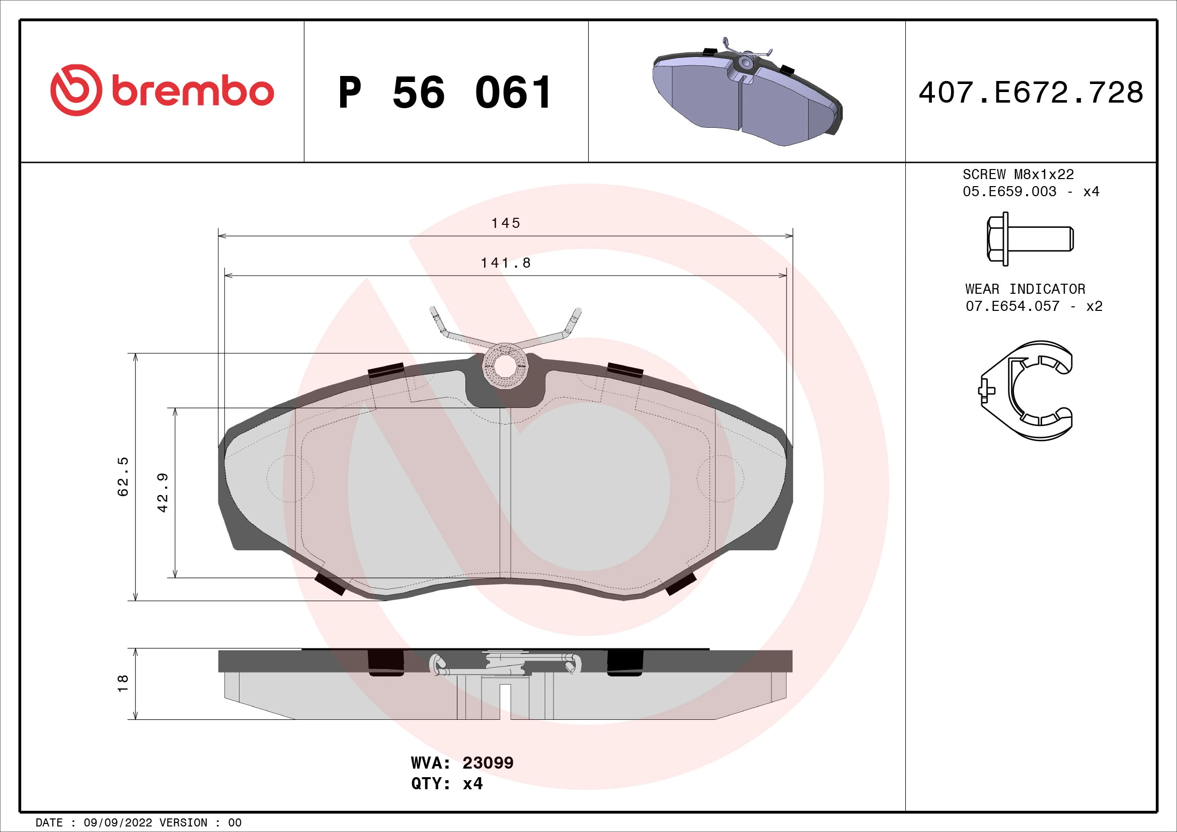 Brake Pad Set, disc brake