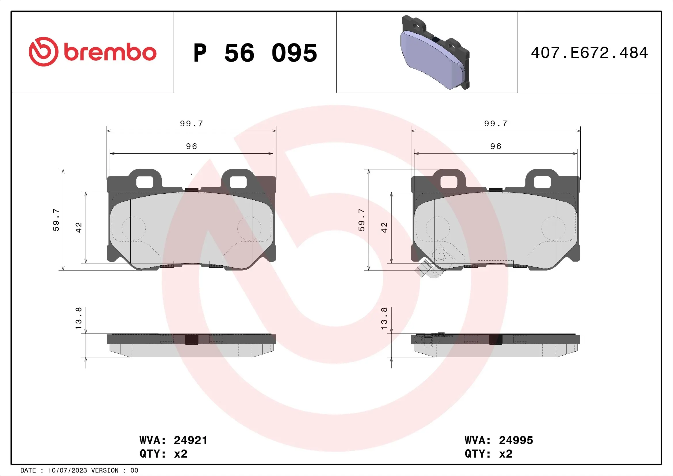 Brake Pad Set, disc brake