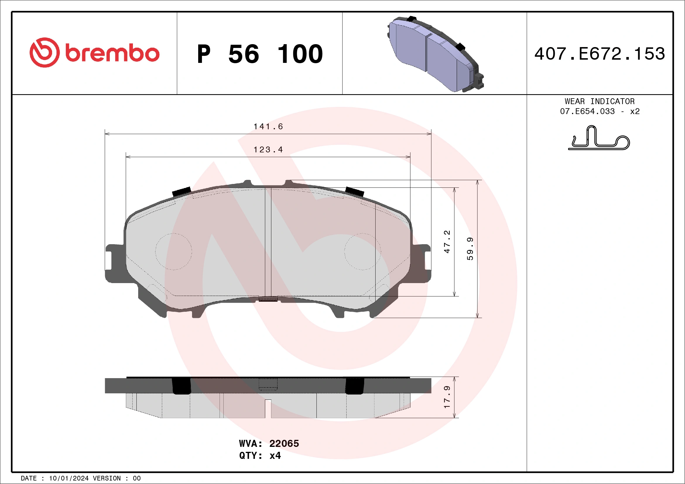 Brake Pad Set, disc brake