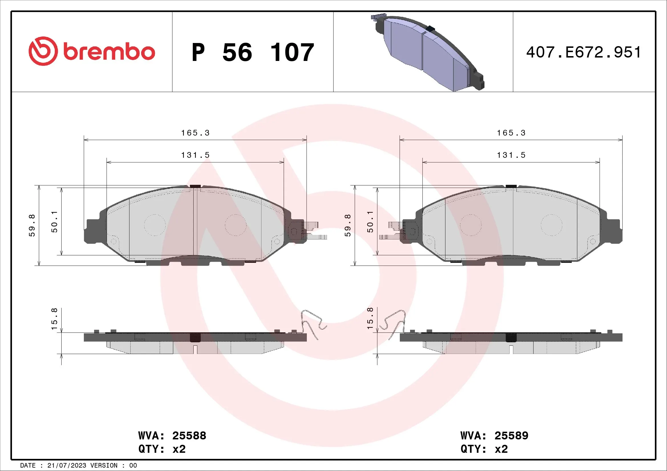 Brake Pad Set, disc brake