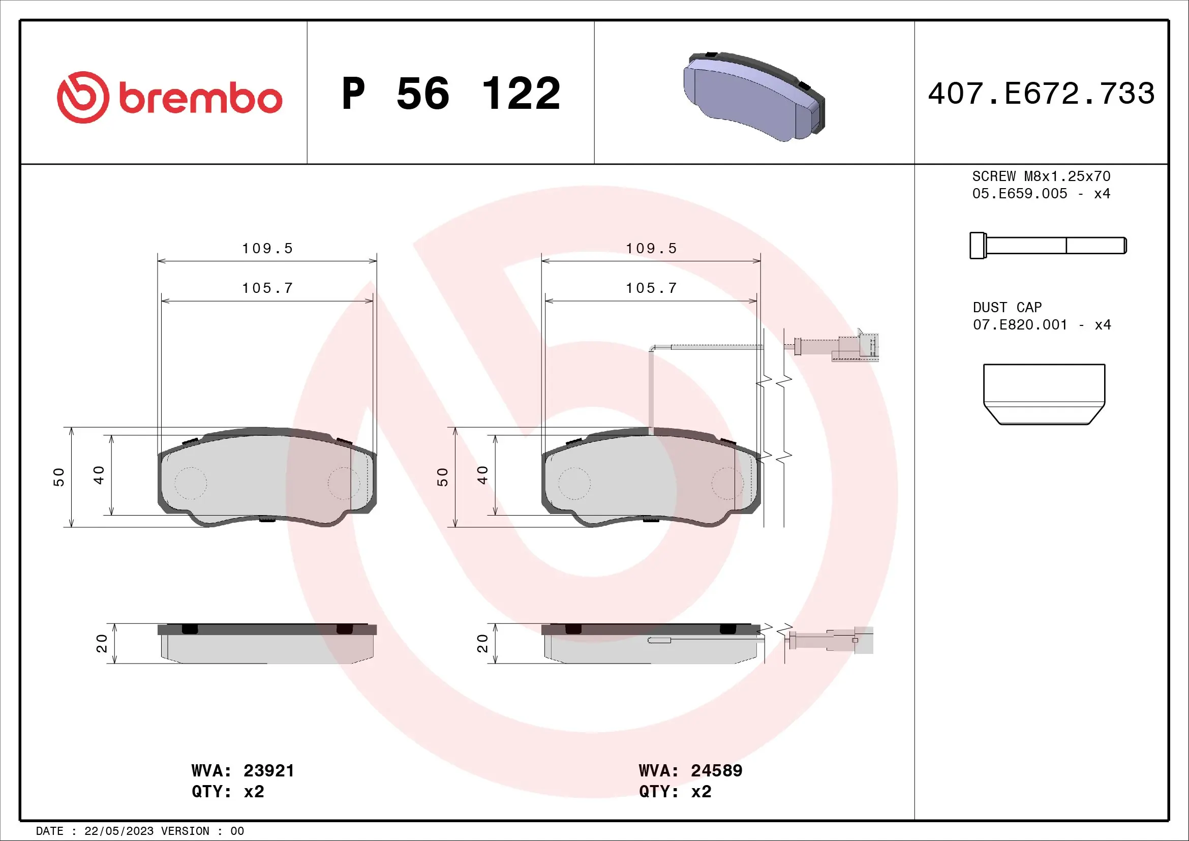 Brake Pad Set, disc brake