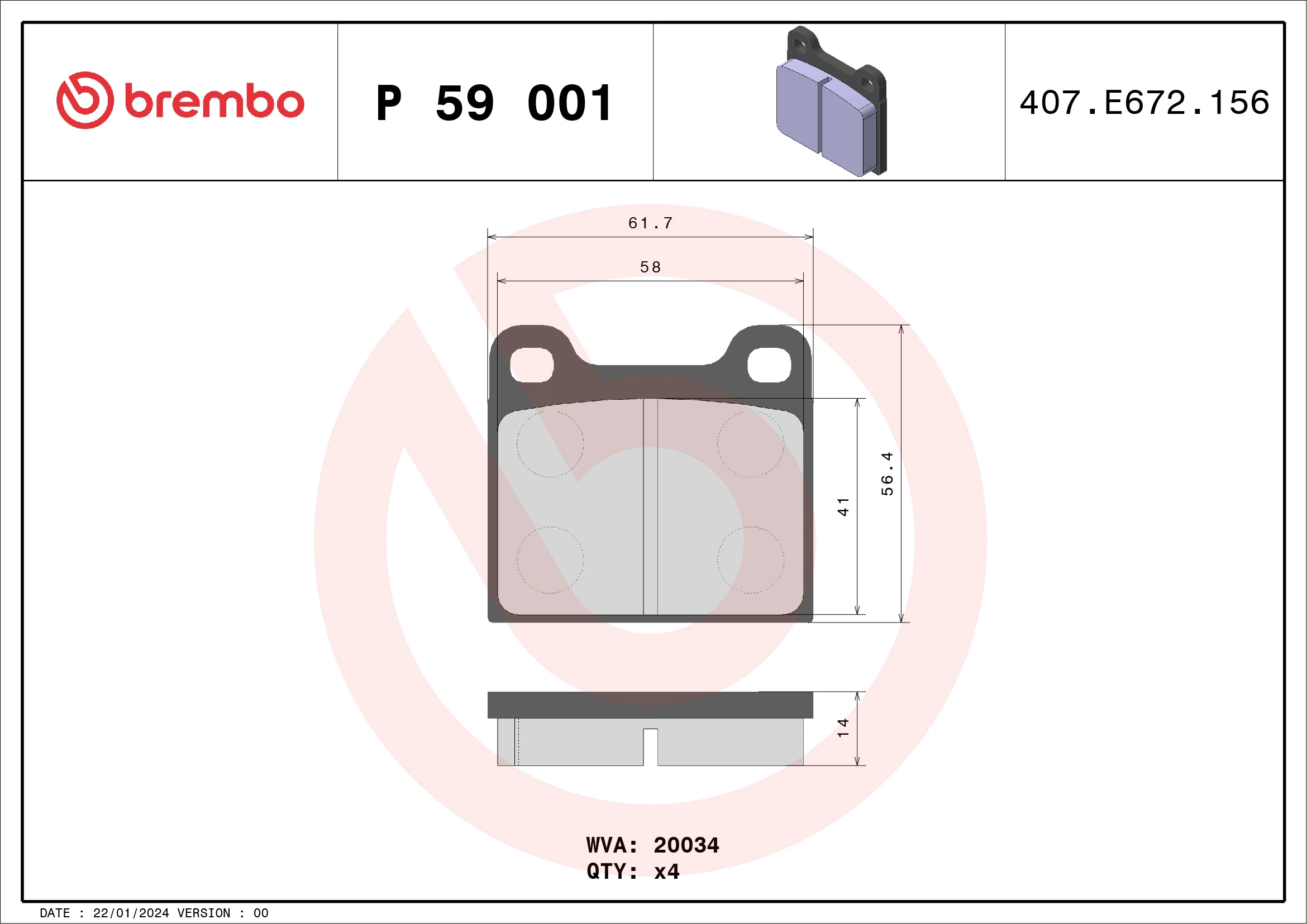 Brake Pad Set, disc brake