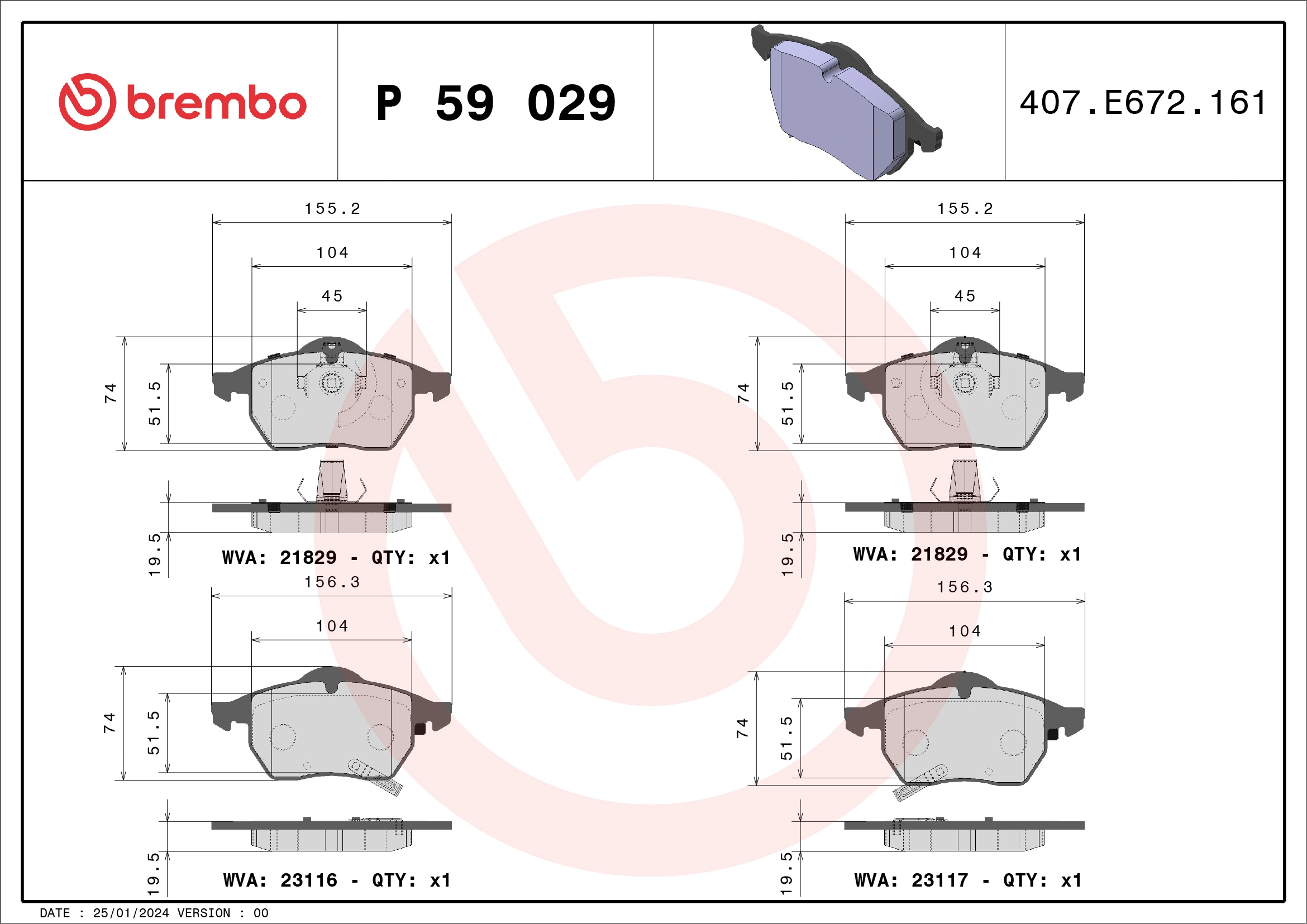 Brake Pad Set, disc brake