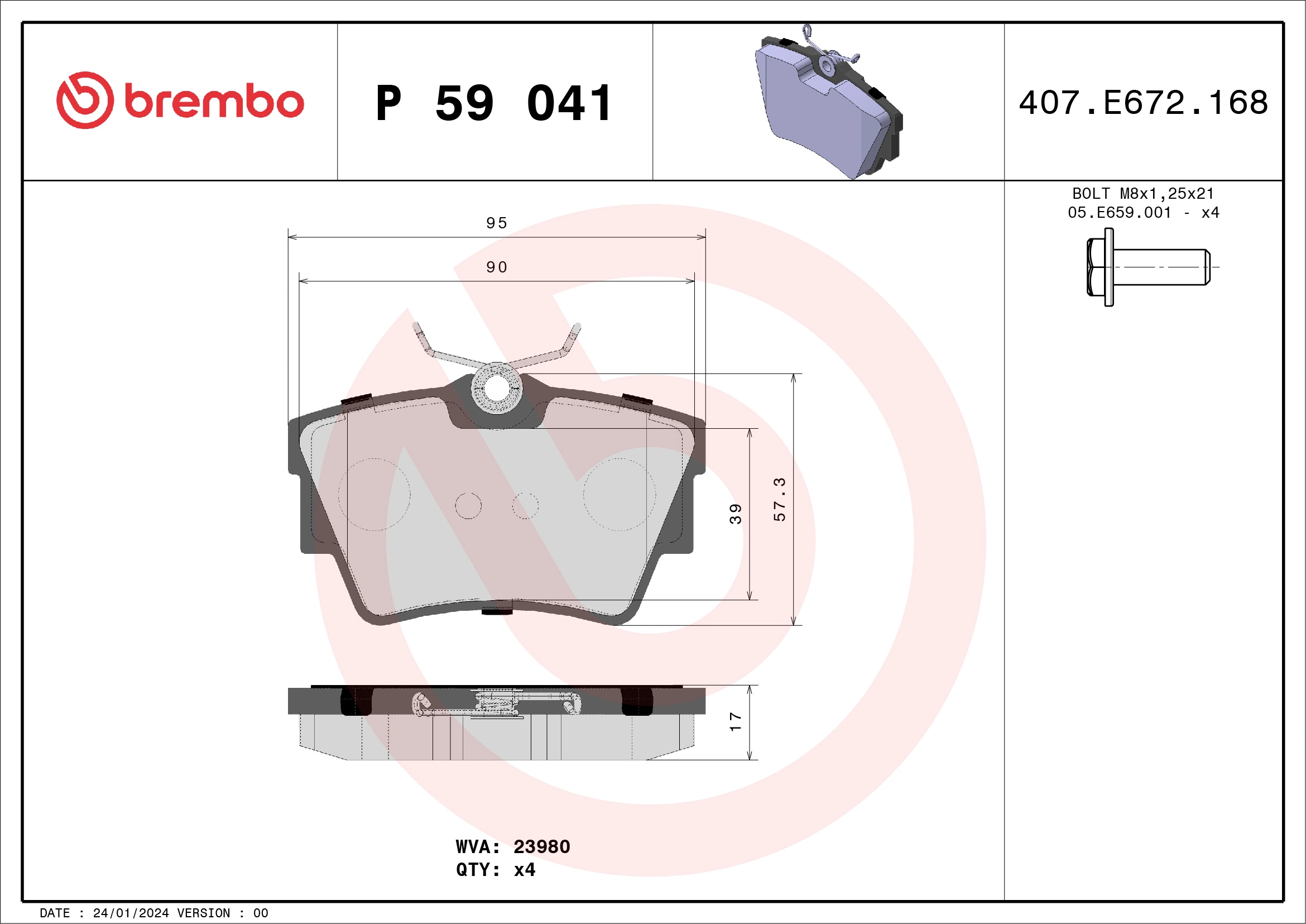 Brake Pad Set, disc brake