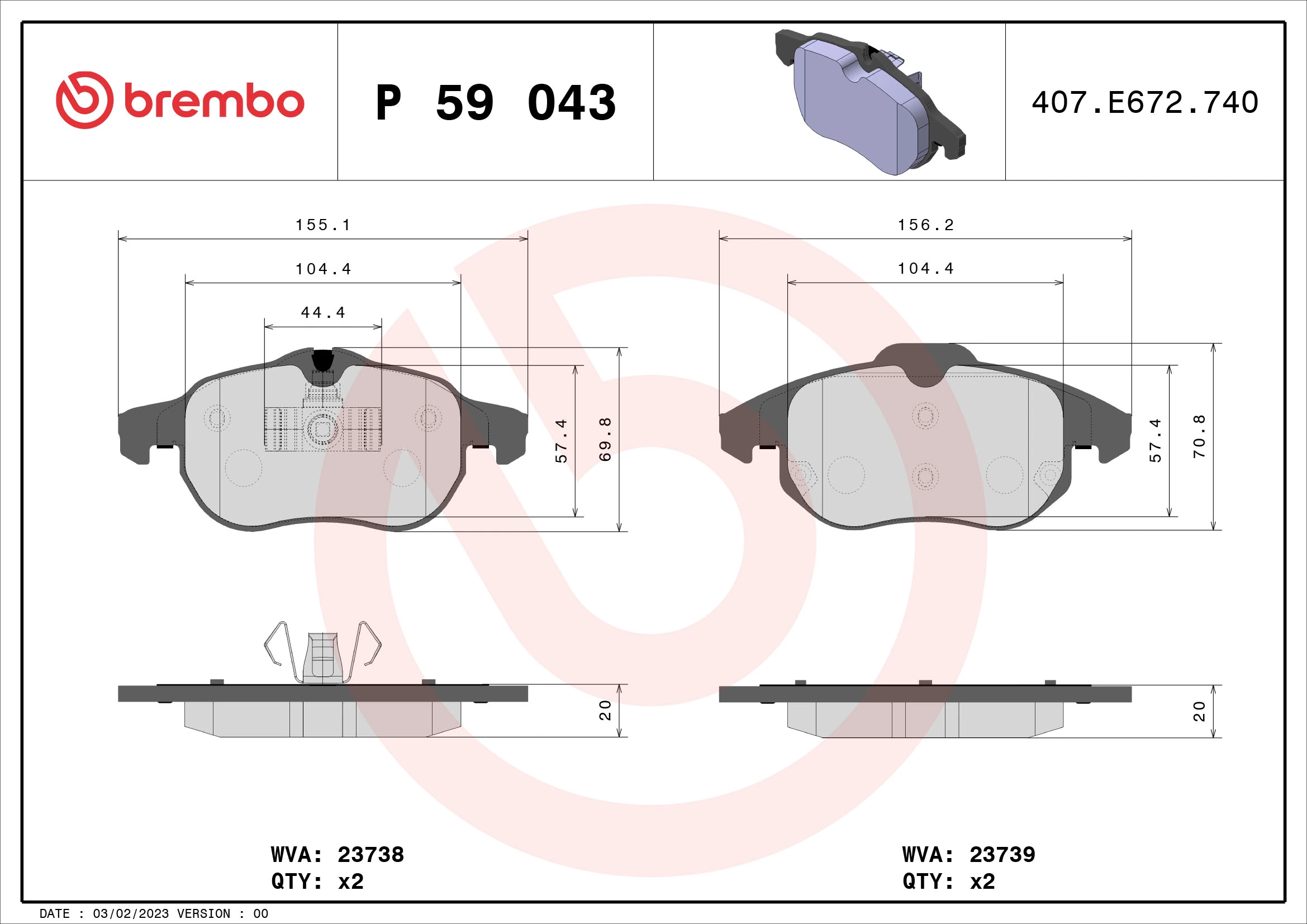Brake Pad Set, disc brake