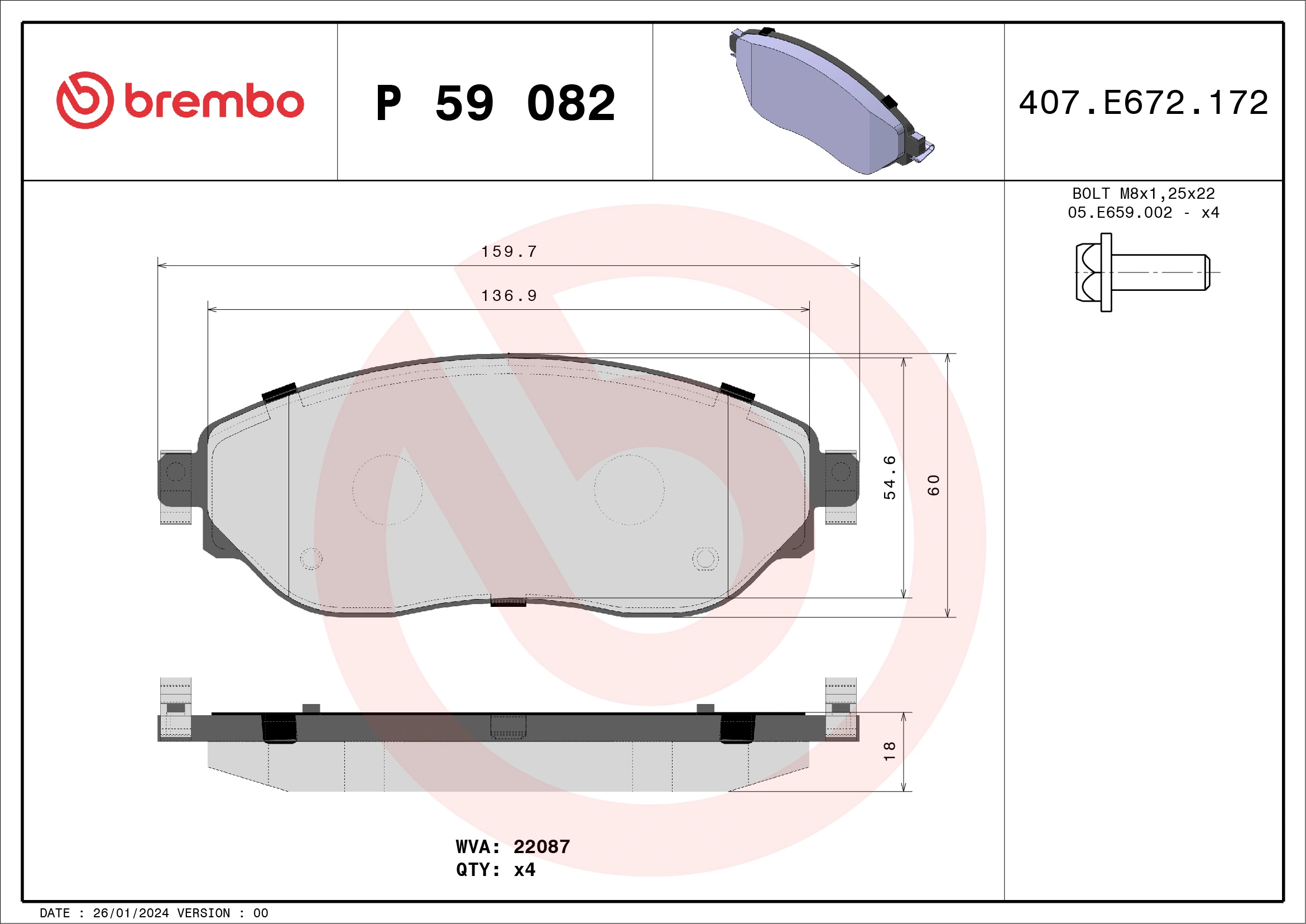 Brake Pad Set, disc brake