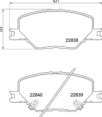 Brake Pad Set, disc brake