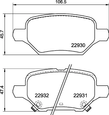Brake Pad Set, disc brake