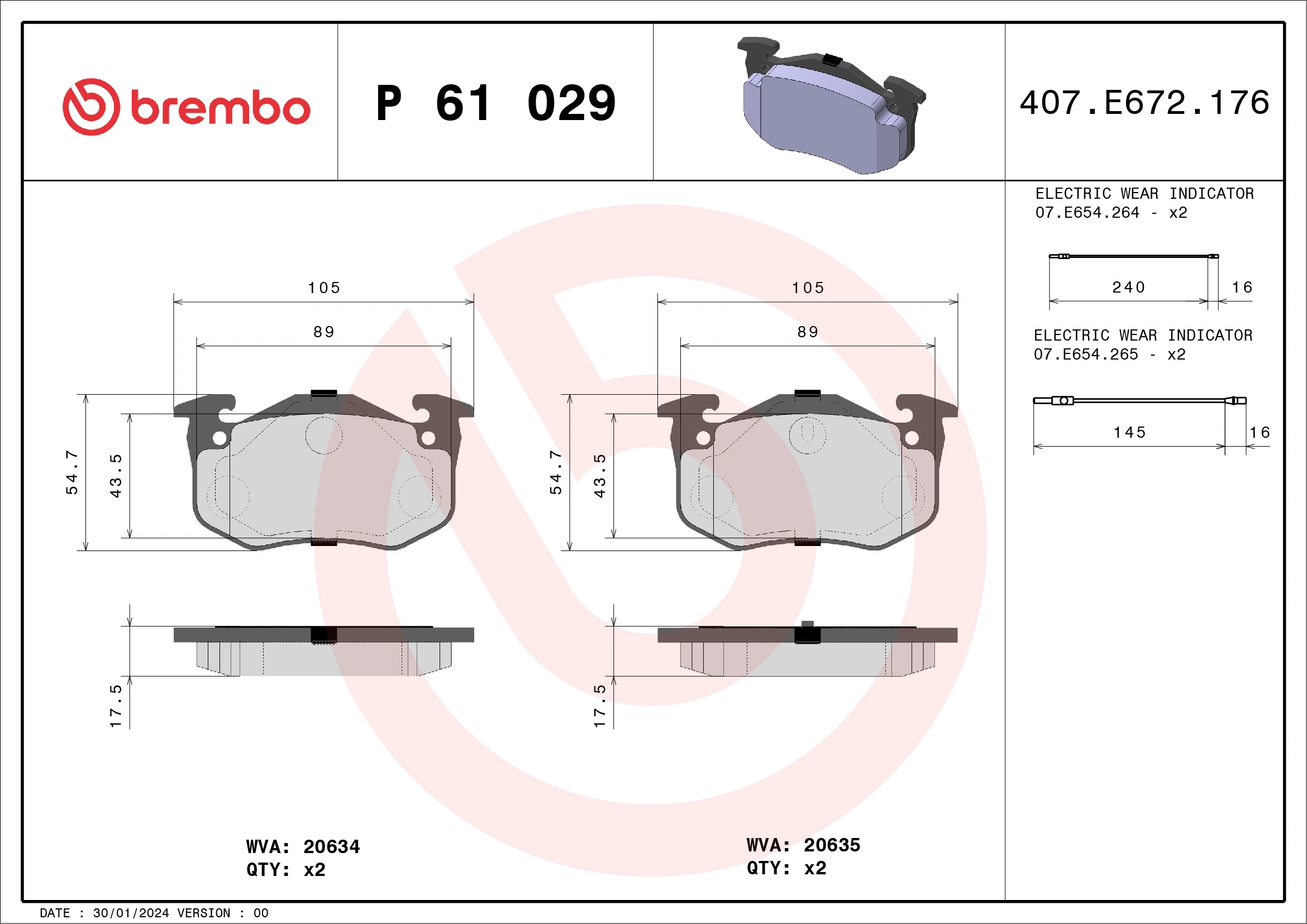 Brake Pad Set, disc brake