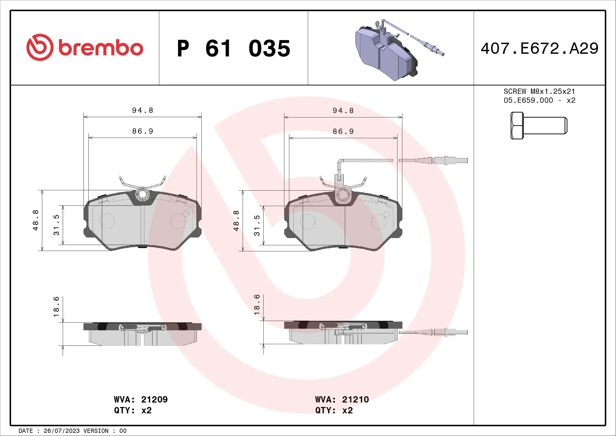 Brake Pad Set, disc brake