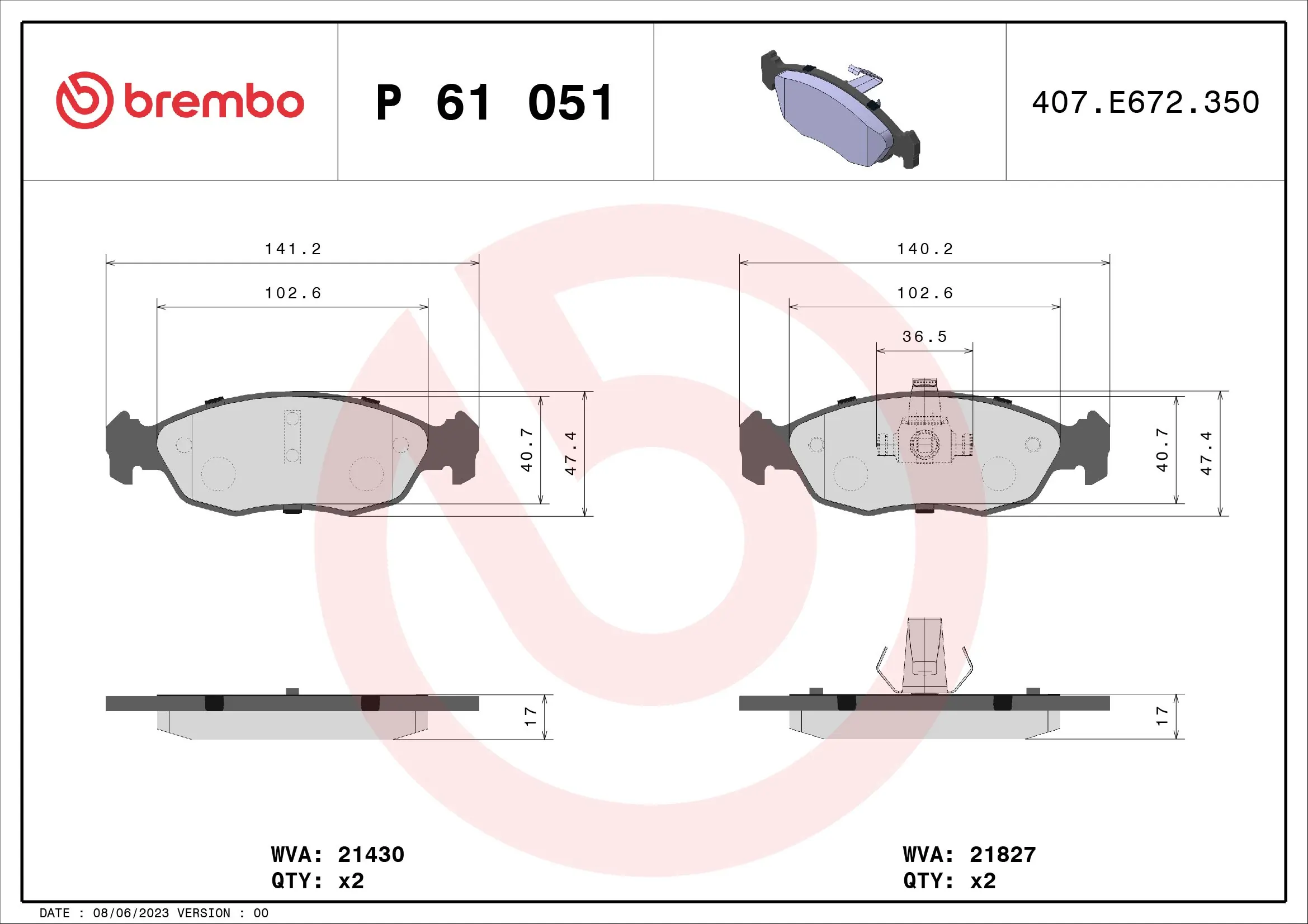 Brake Pad Set, disc brake