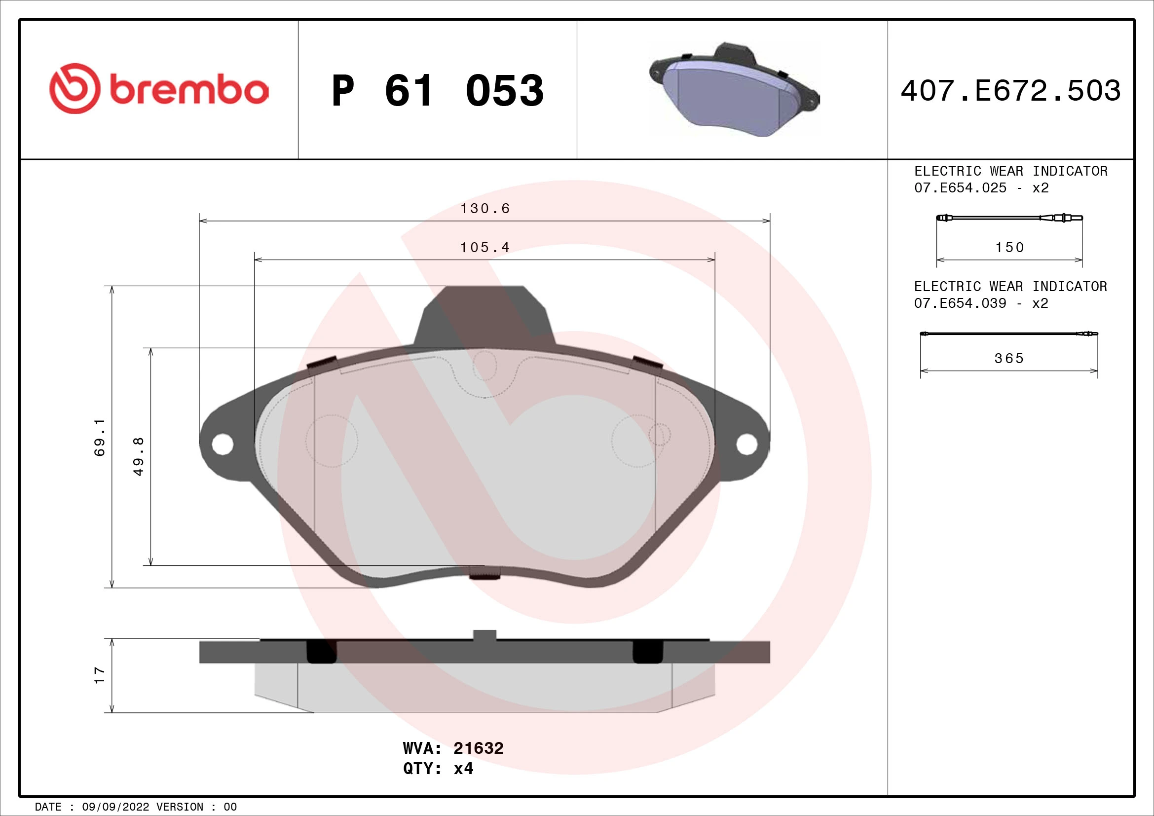 Brake Pad Set, disc brake