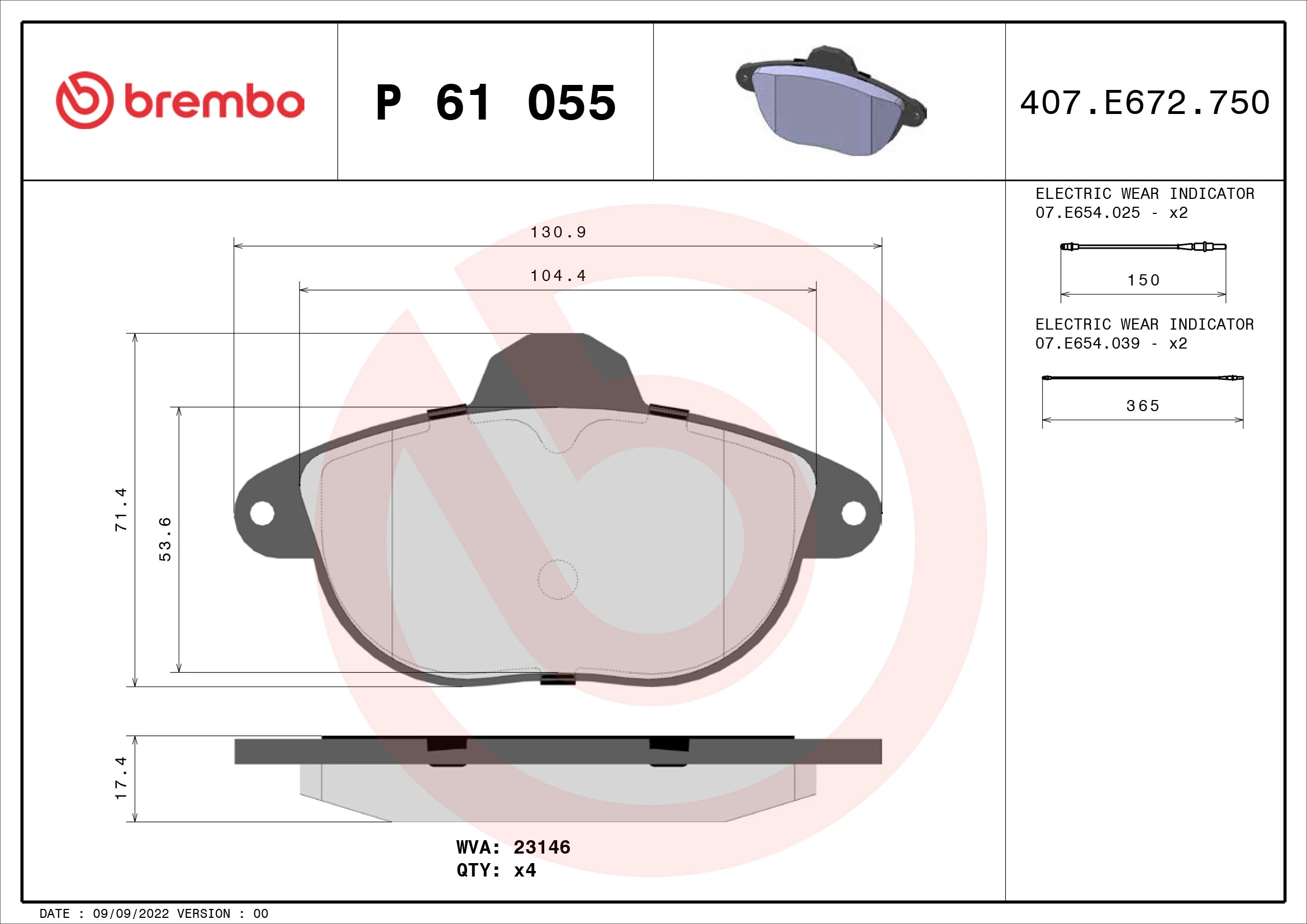 Brake Pad Set, disc brake
