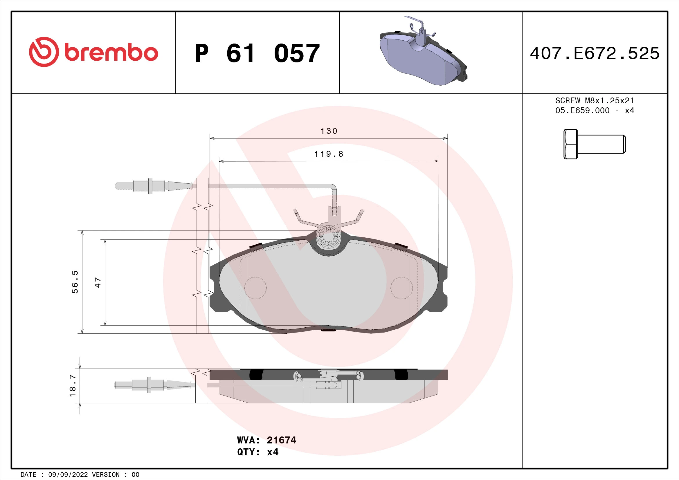 Brake Pad Set, disc brake