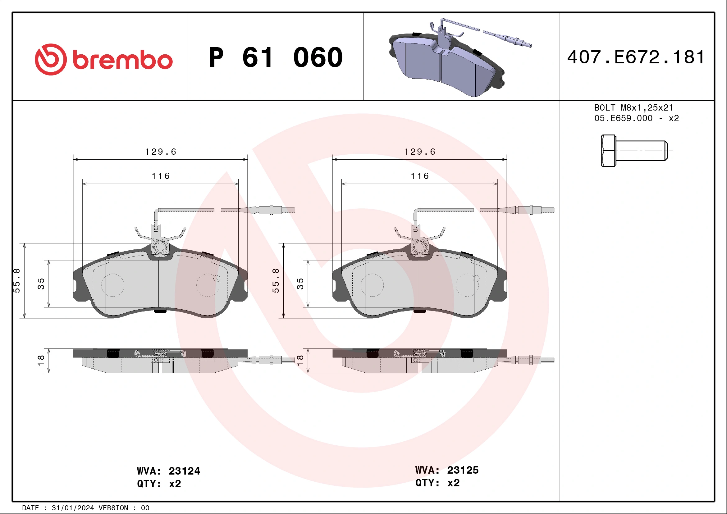 Brake Pad Set, disc brake