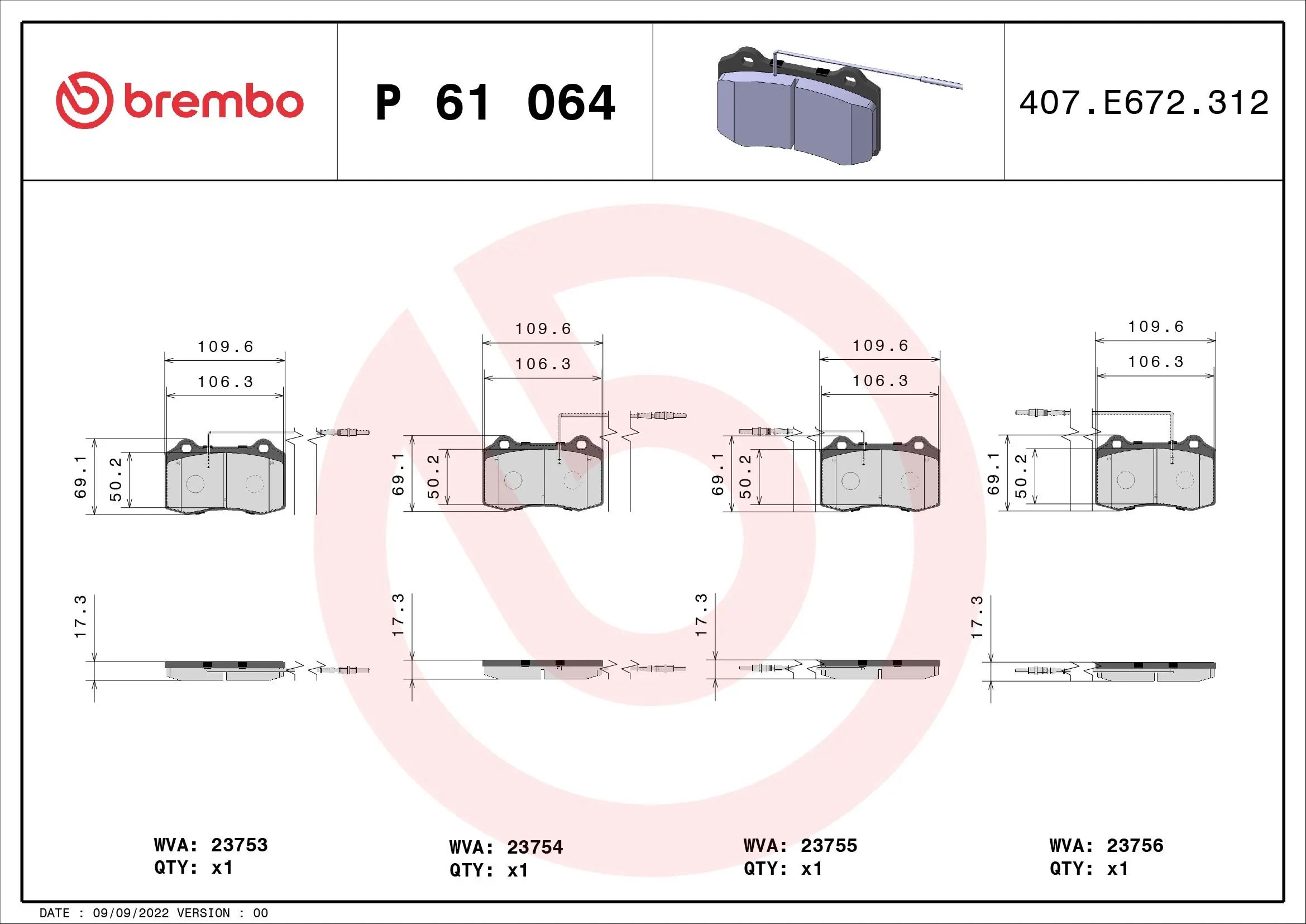 Brake Pad Set, disc brake