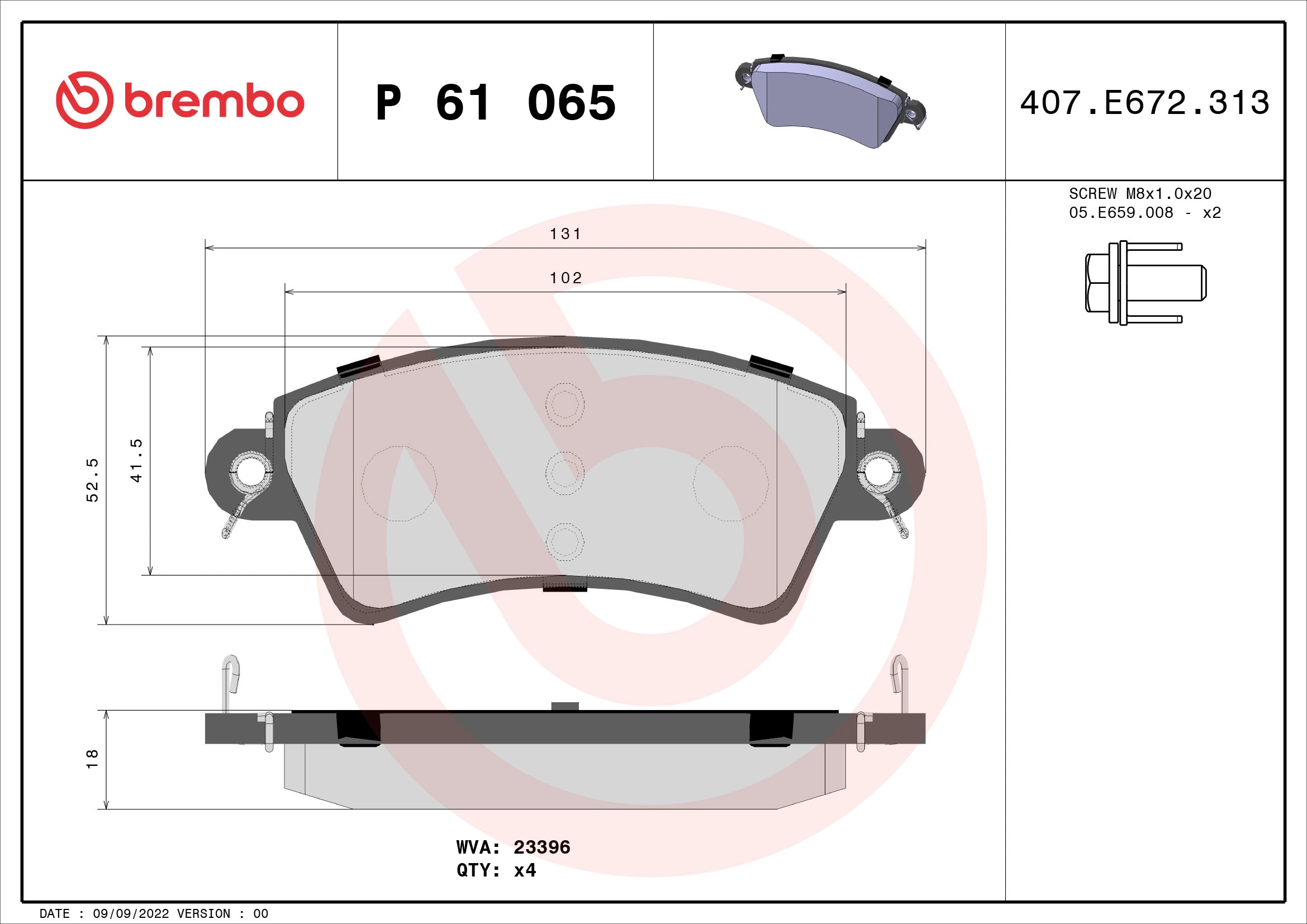 Brake Pad Set, disc brake