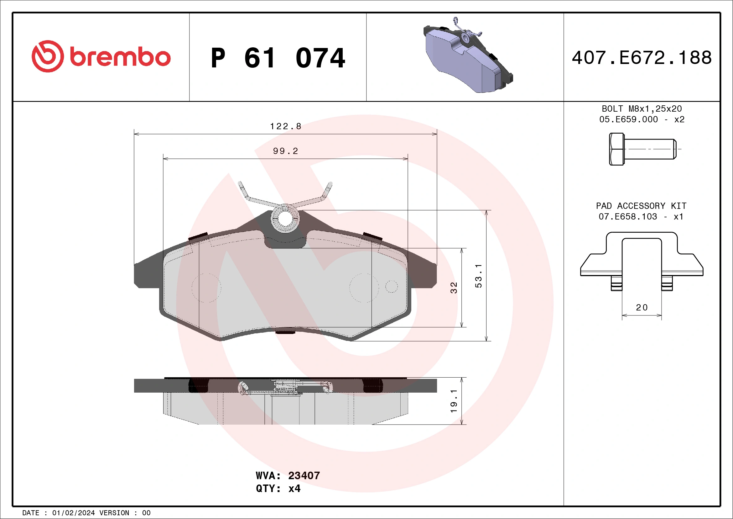 Brake Pad Set, disc brake