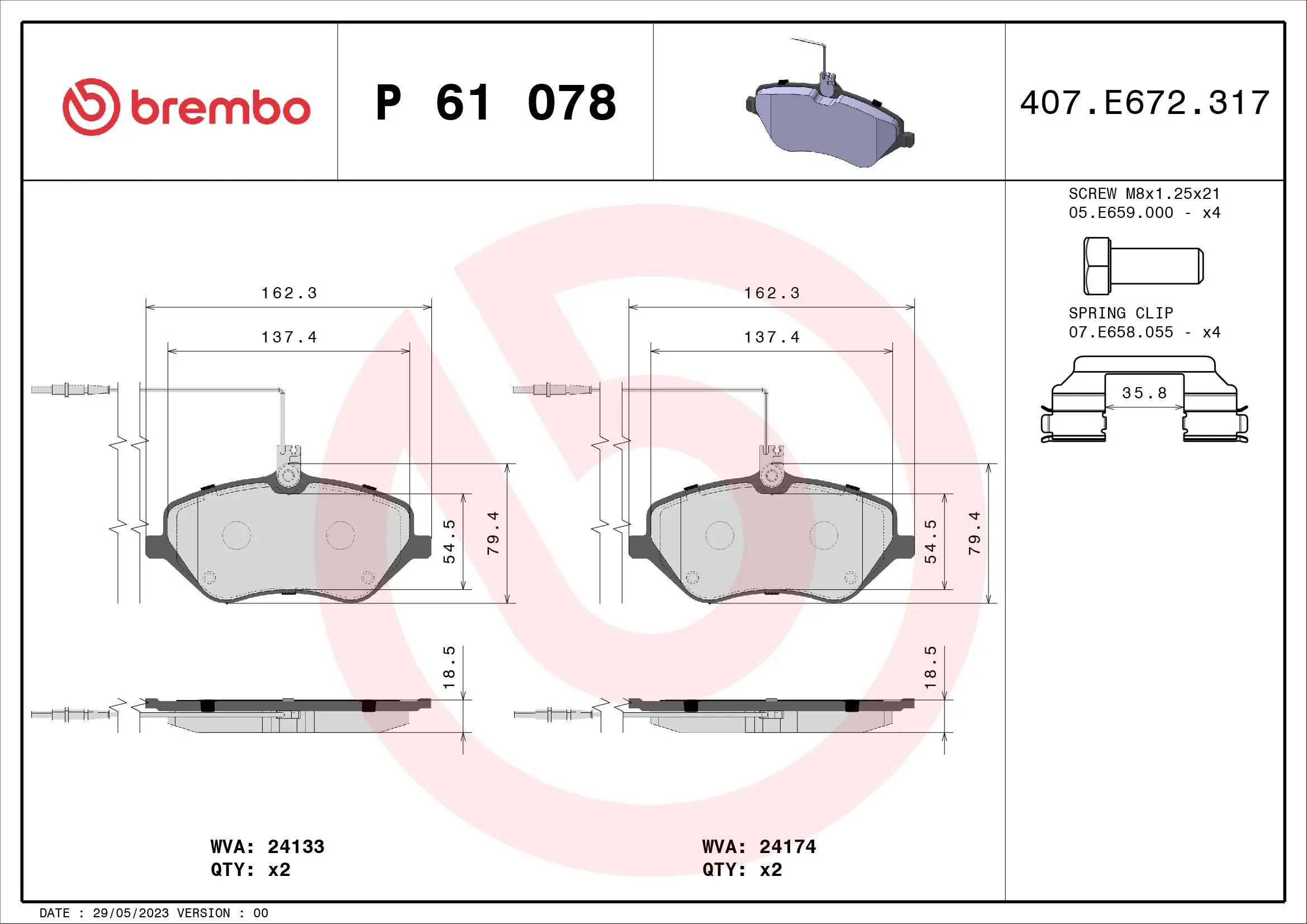 Brake Pad Set, disc brake