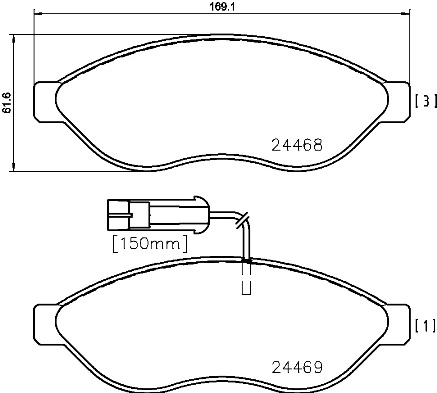 Brake Pad Set, disc brake