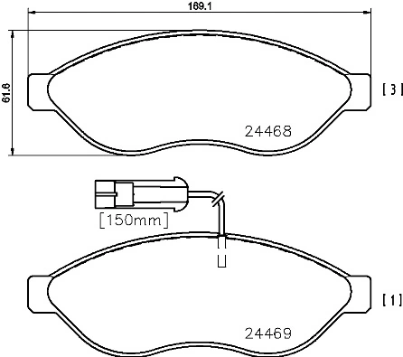 Brake Pad Set, disc brake