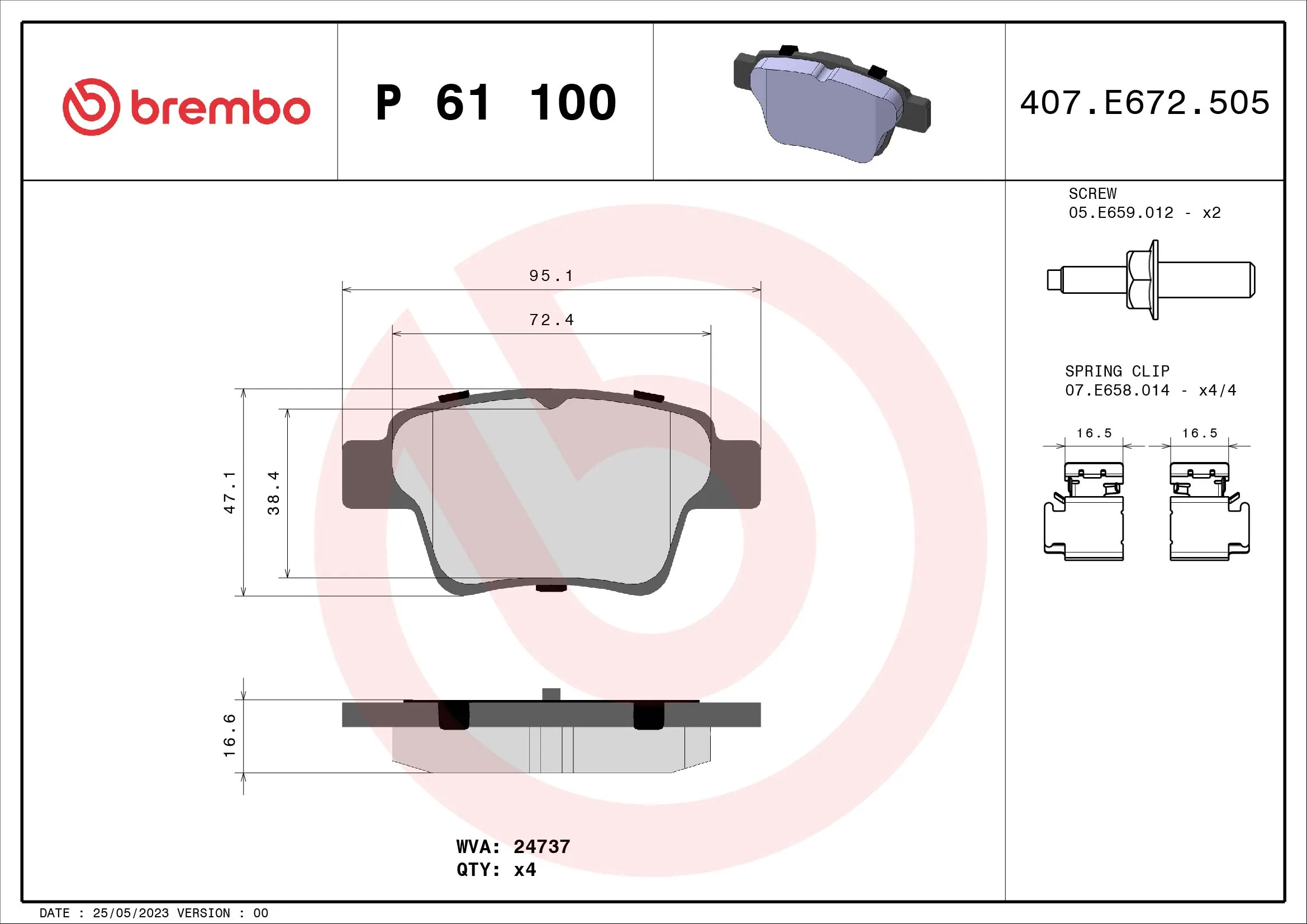 Brake Pad Set, disc brake