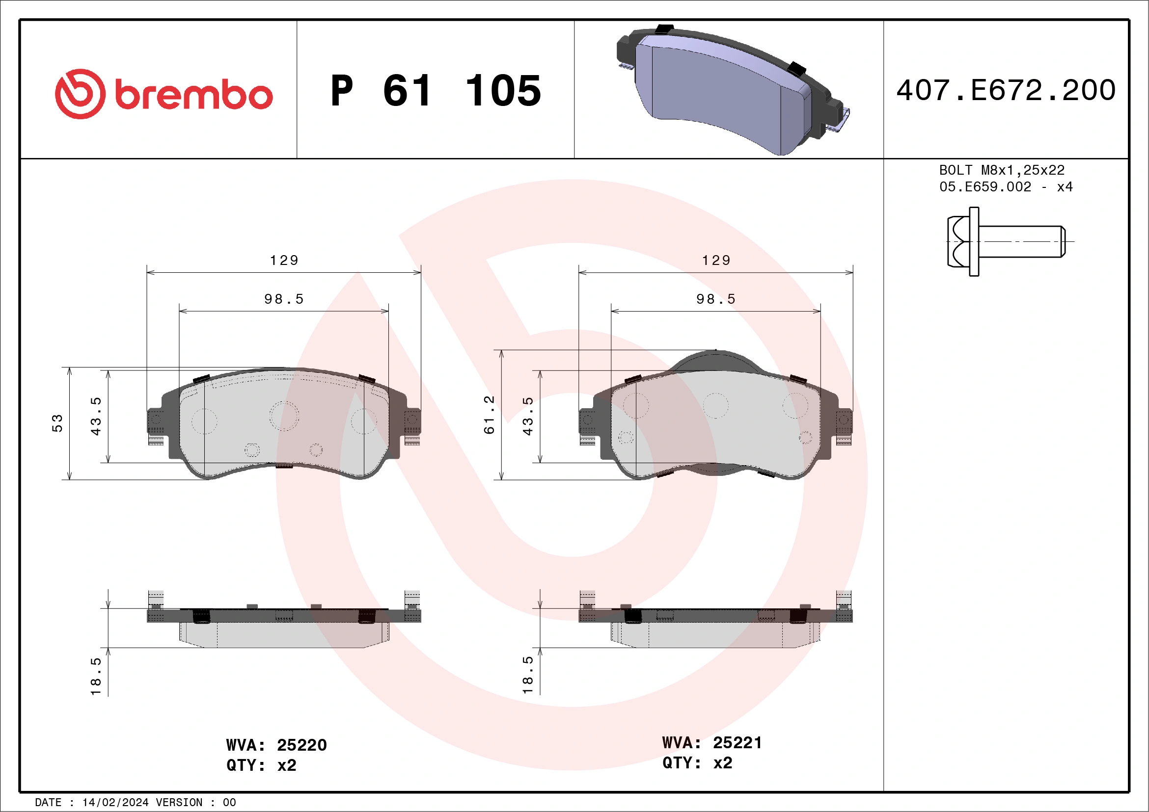 Brake Pad Set, disc brake