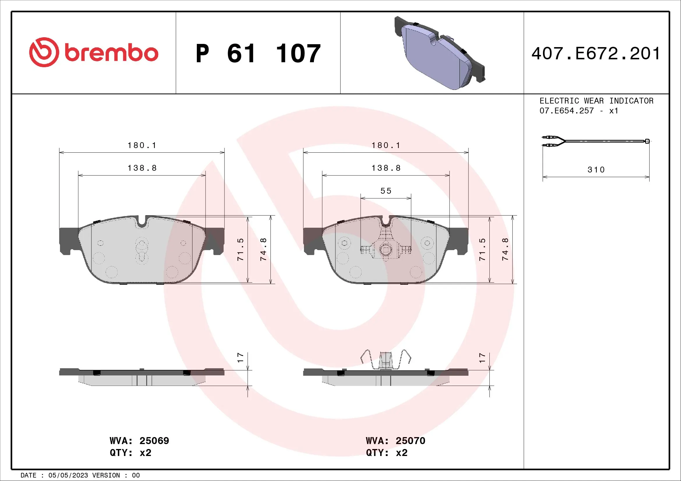 Brake Pad Set, disc brake