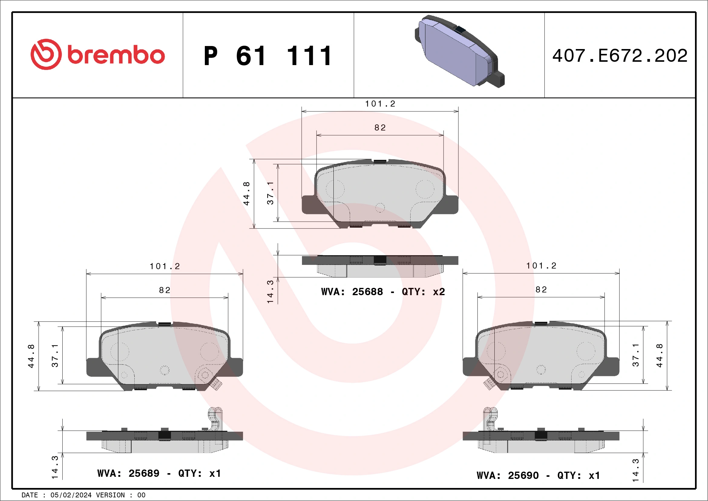 Brake Pad Set, disc brake