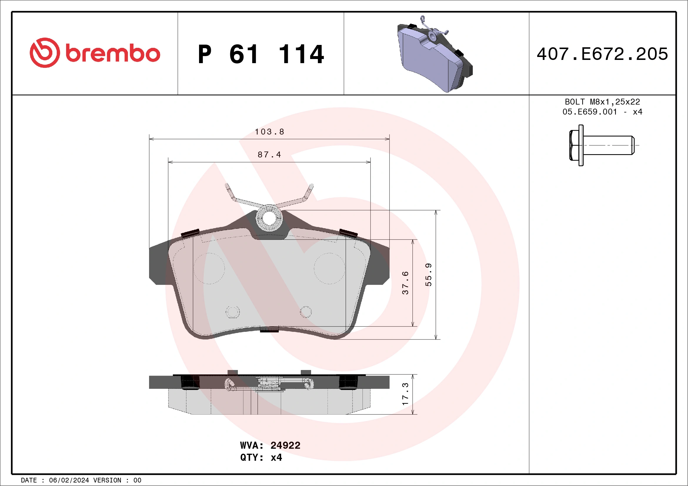 Brake Pad Set, disc brake